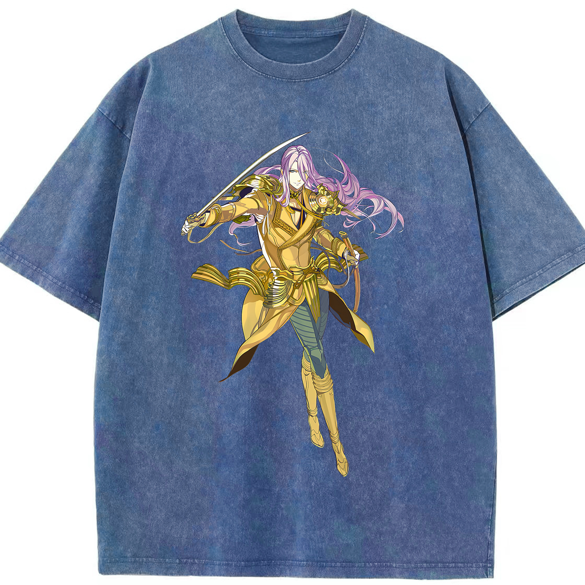 （画像用） 刀剣乱舞 Touken Ranbu 綿100% ヴィンテージ風 半袖Tシャツ（フロントプリント）