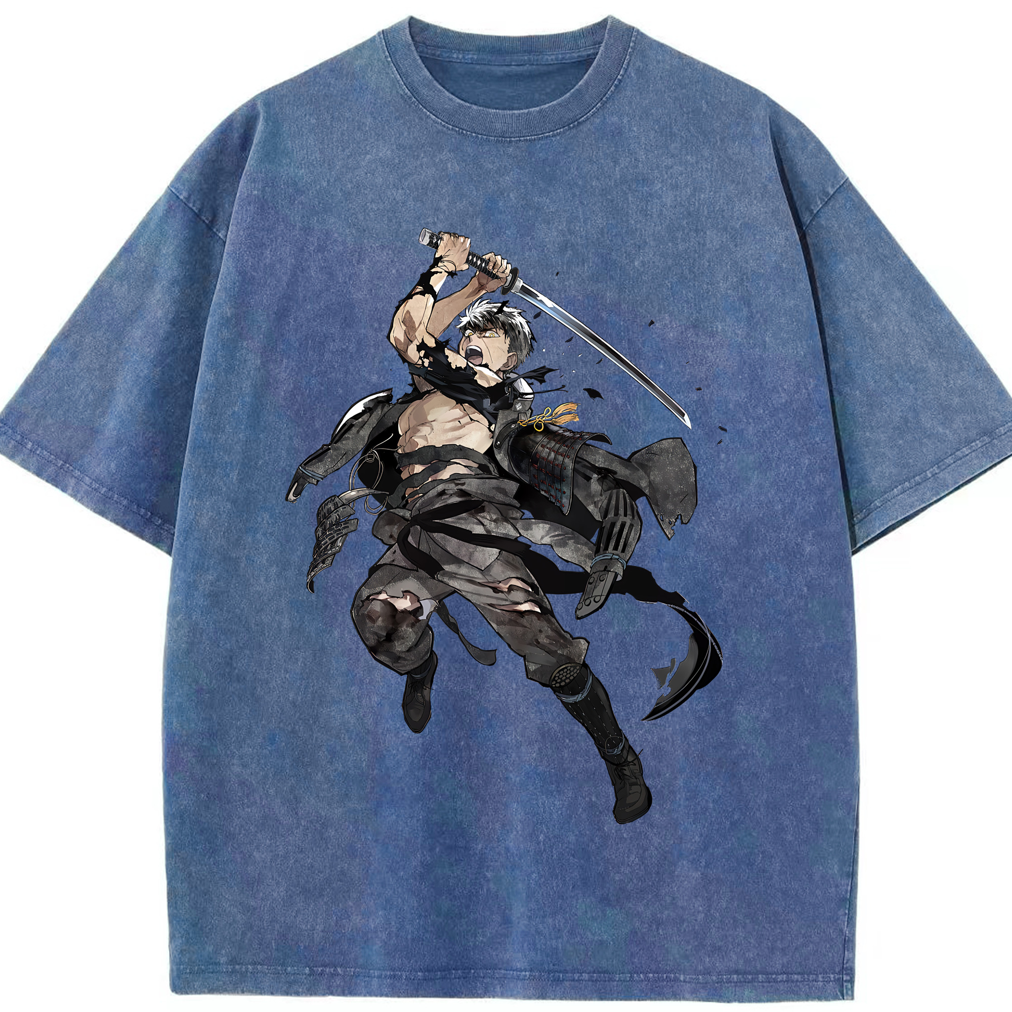 （画像用） 刀剣乱舞 Touken Ranbu 綿100% ヴィンテージ風 半袖Tシャツ（フロントプリント）