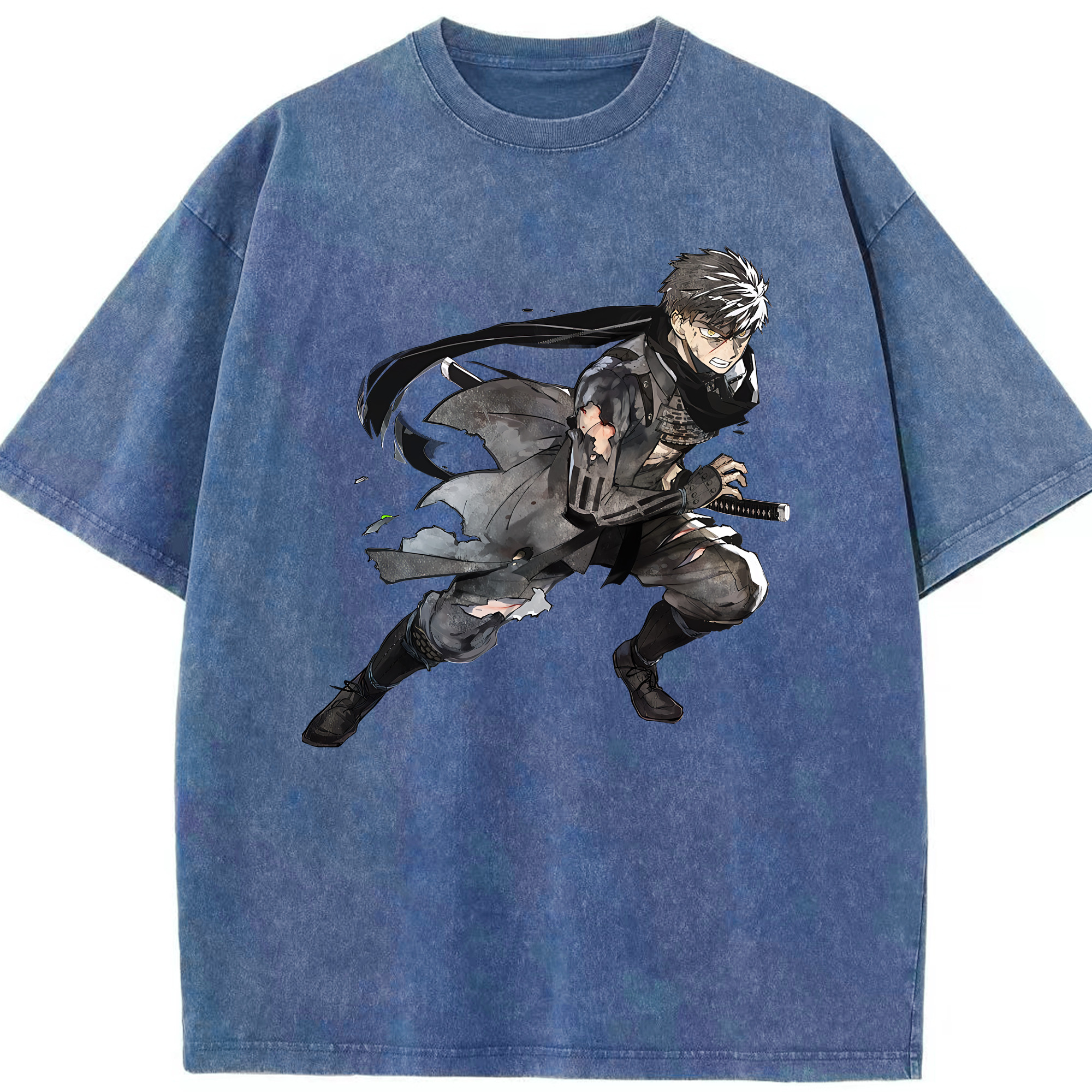 （画像用） 刀剣乱舞 Touken Ranbu 綿100% ヴィンテージ風 半袖Tシャツ（フロントプリント）