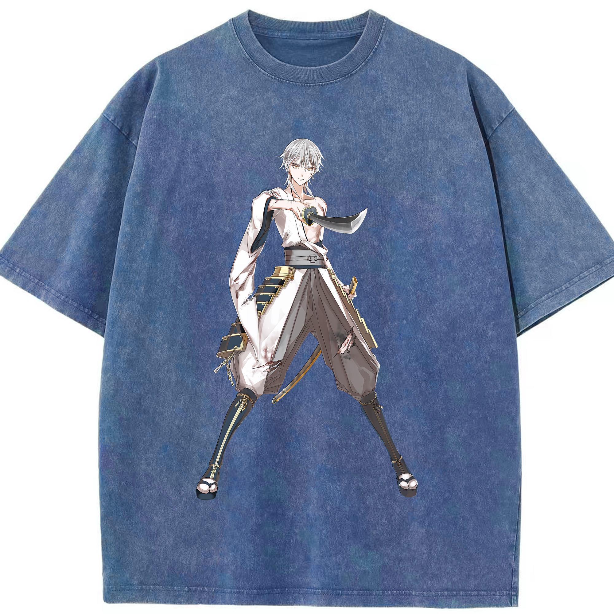 （画像用） 刀剣乱舞 Touken Ranbu 綿100% ヴィンテージ風 半袖Tシャツ（フロントプリント）
