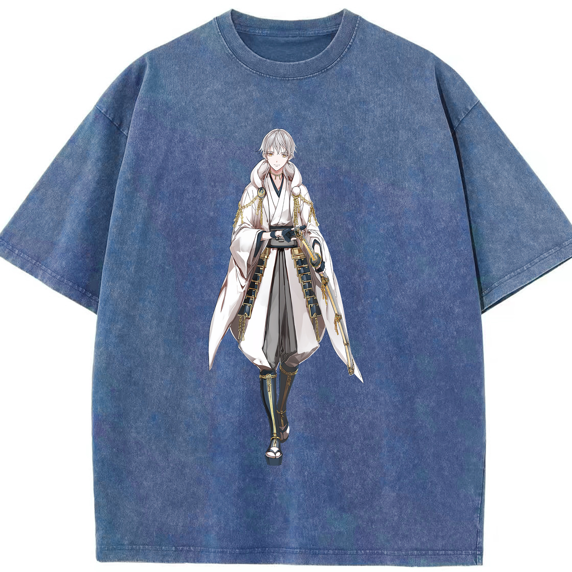 （画像用） 刀剣乱舞 Touken Ranbu 綿100% ヴィンテージ風 半袖Tシャツ（フロントプリント）