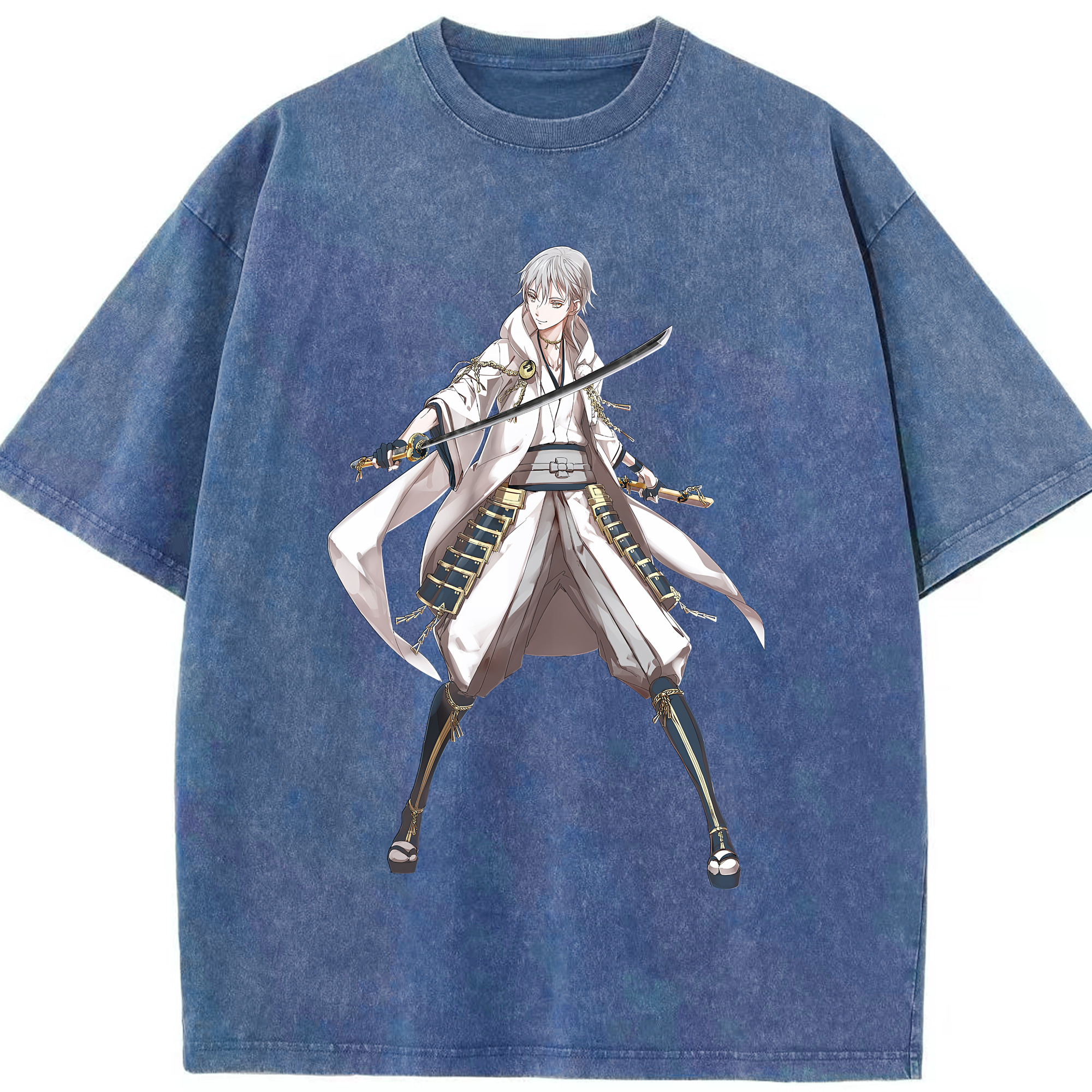（画像用） 刀剣乱舞 Touken Ranbu 綿100% ヴィンテージ風 半袖Tシャツ（フロントプリント）