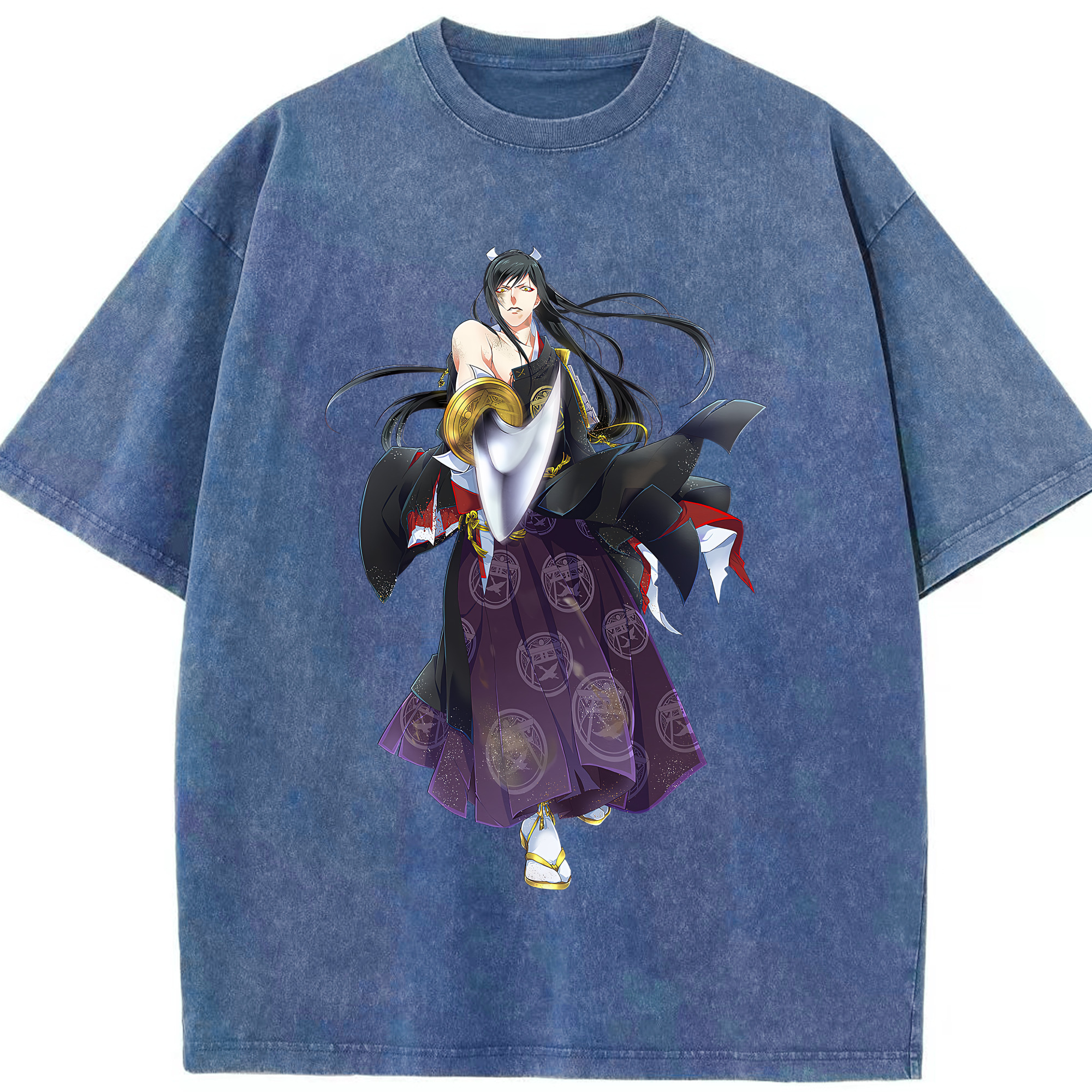 （画像用） 刀剣乱舞 Touken Ranbu 綿100% ヴィンテージ風 半袖Tシャツ（フロントプリント）