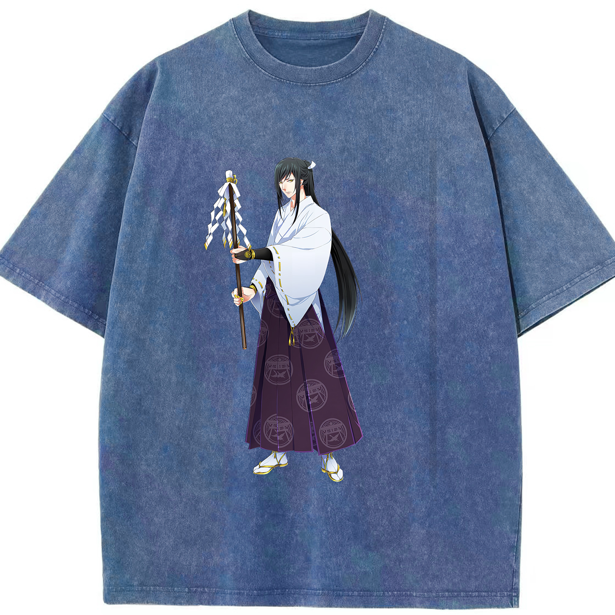 （画像用） 刀剣乱舞 Touken Ranbu 綿100% ヴィンテージ風 半袖Tシャツ（フロントプリント）