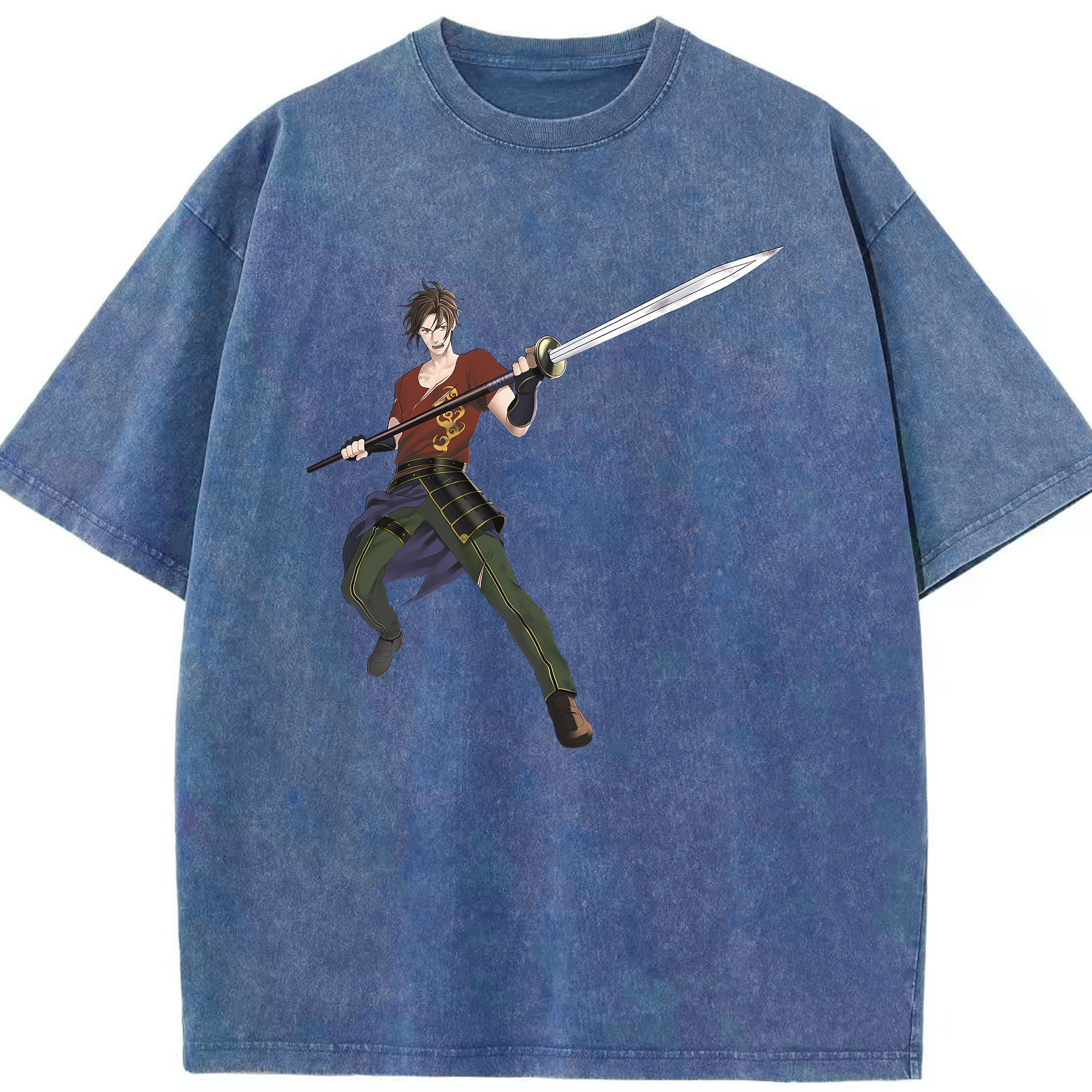 （画像用） 刀剣乱舞 Touken Ranbu 綿100% ヴィンテージ風 半袖Tシャツ（フロントプリント）