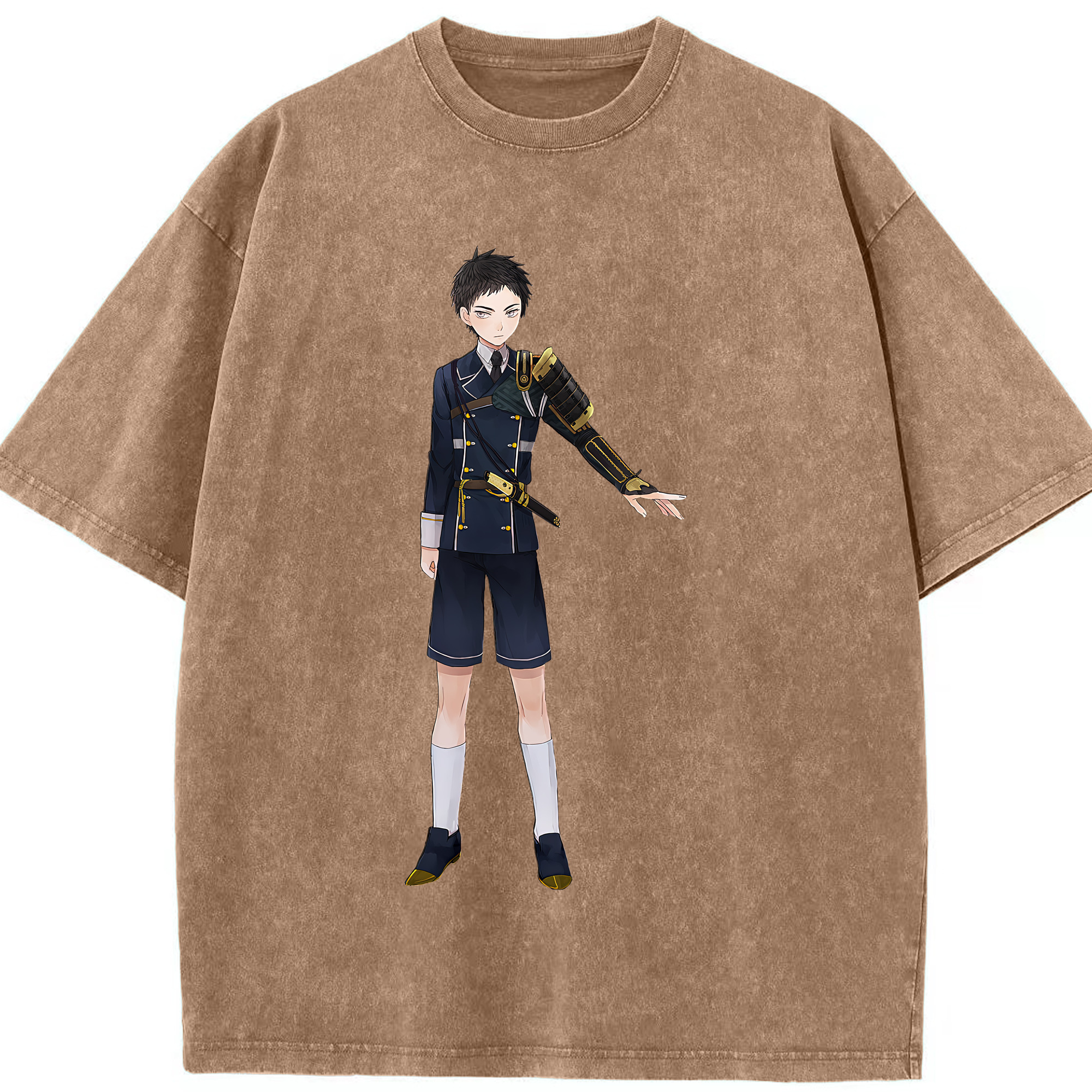 （画像用） 刀剣乱舞 Touken Ranbu 綿100% ヴィンテージ風 半袖Tシャツ（フロントプリント）