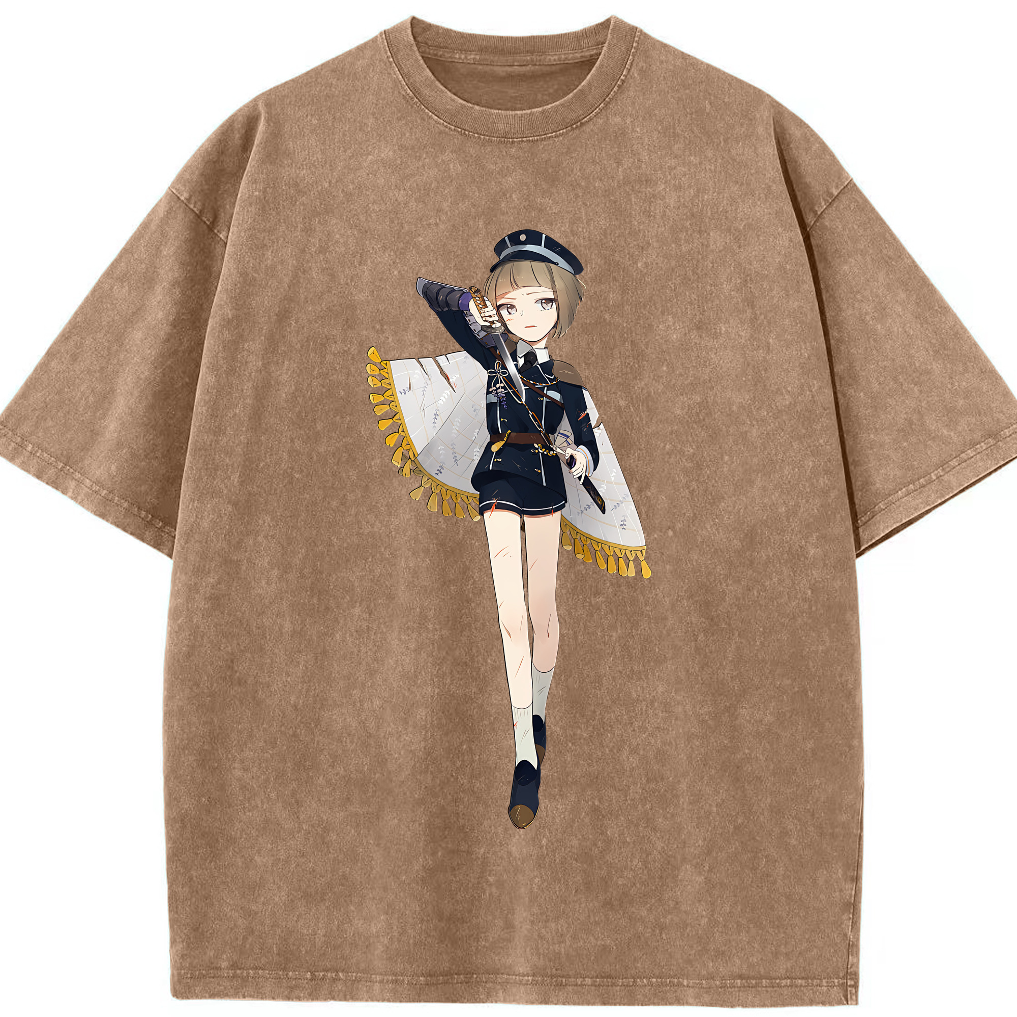 （画像用） 刀剣乱舞 Touken Ranbu 綿100% ヴィンテージ風 半袖Tシャツ（フロントプリント）