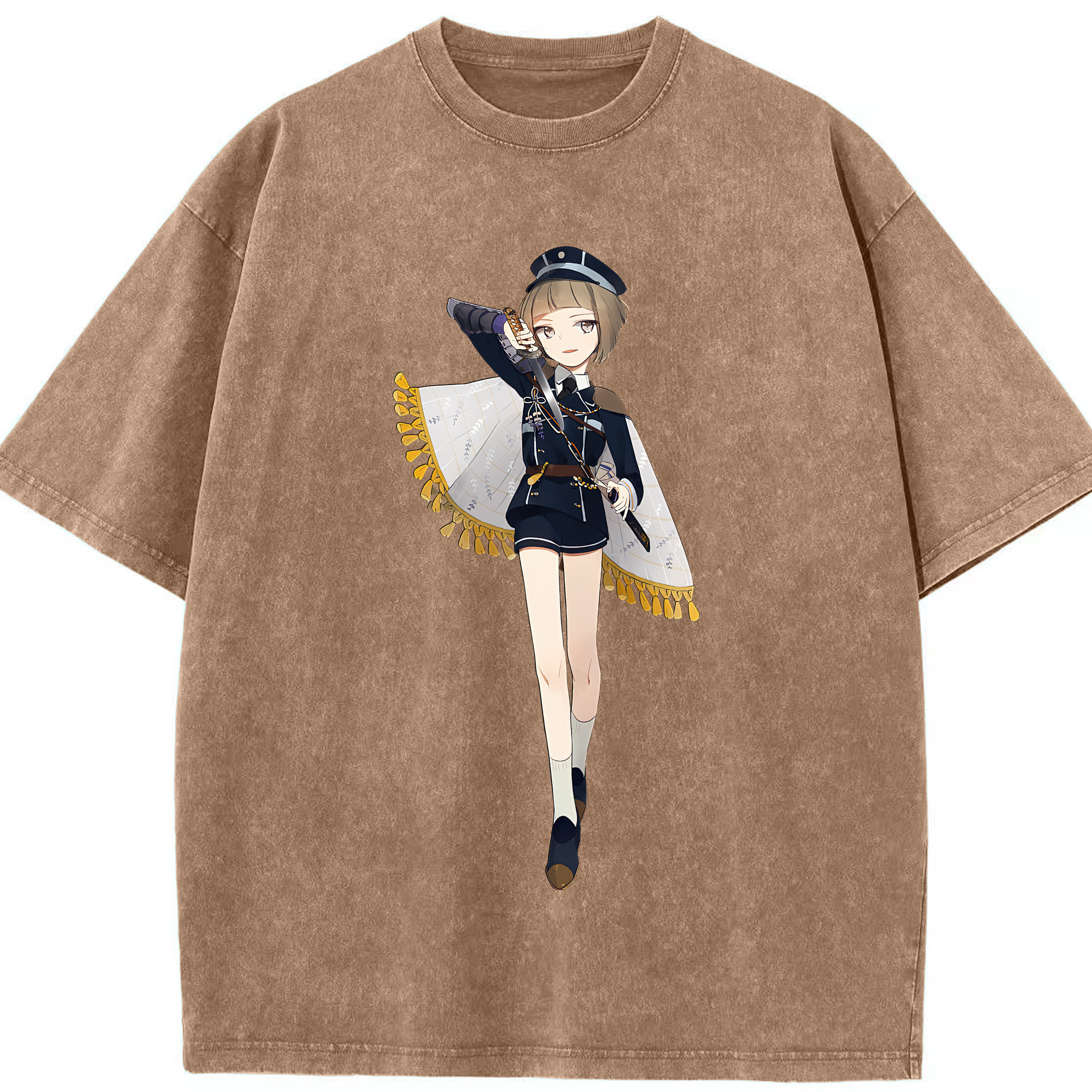 （画像用） 刀剣乱舞 Touken Ranbu 綿100% ヴィンテージ風 半袖Tシャツ（フロントプリント）