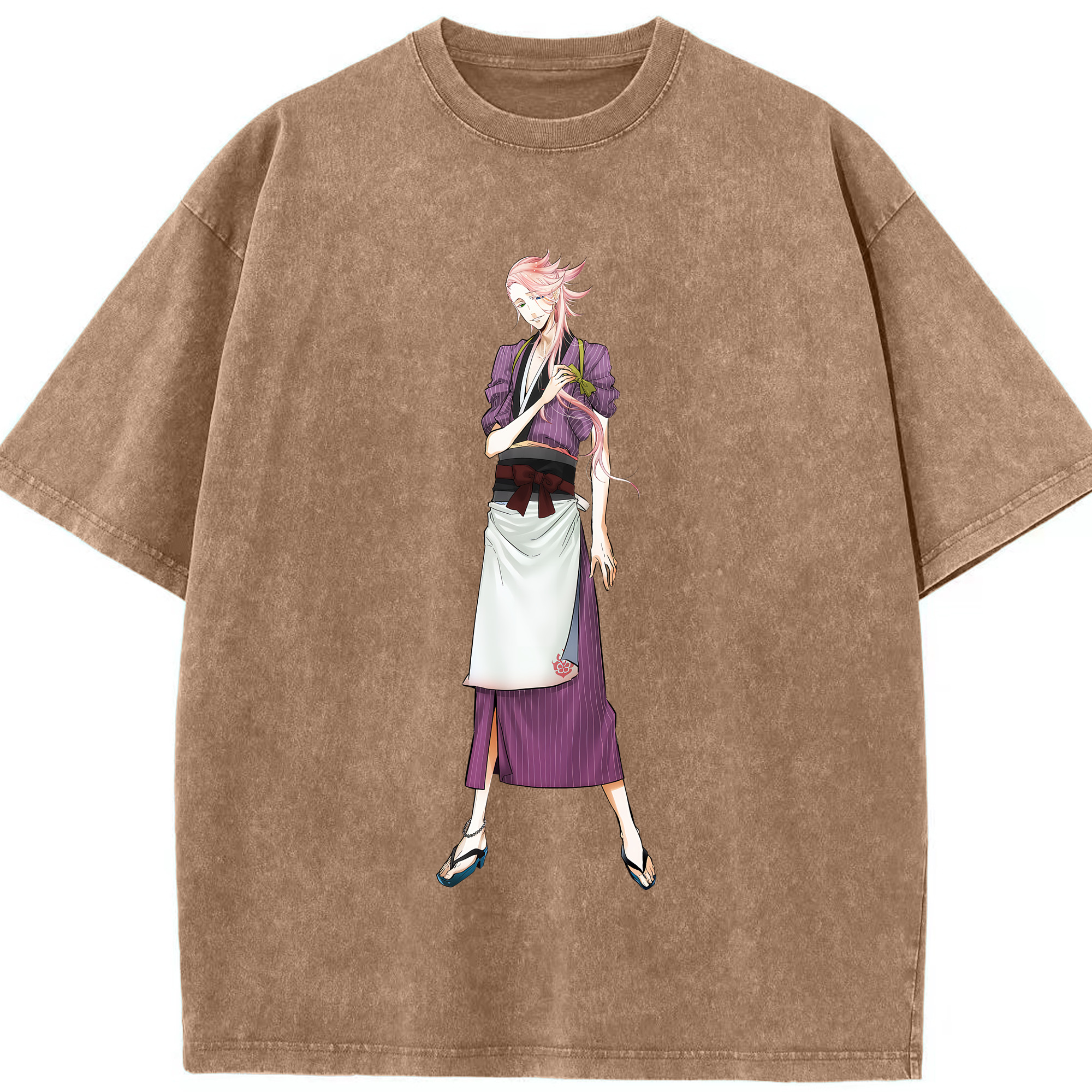 （画像用） 刀剣乱舞 Touken Ranbu 綿100% ヴィンテージ風 半袖Tシャツ（フロントプリント）