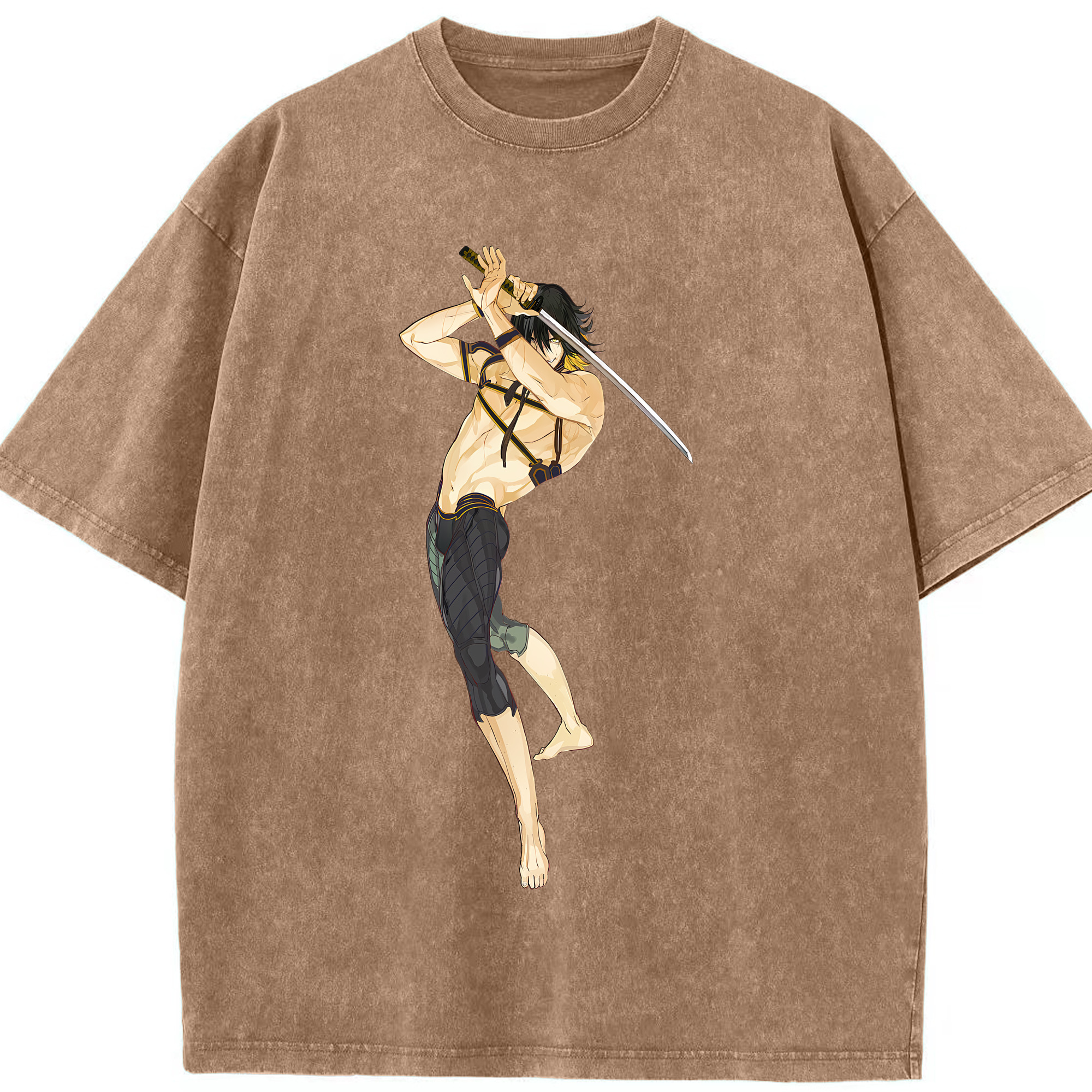 （画像用） 刀剣乱舞 Touken Ranbu 綿100% ヴィンテージ風 半袖Tシャツ（フロントプリント）