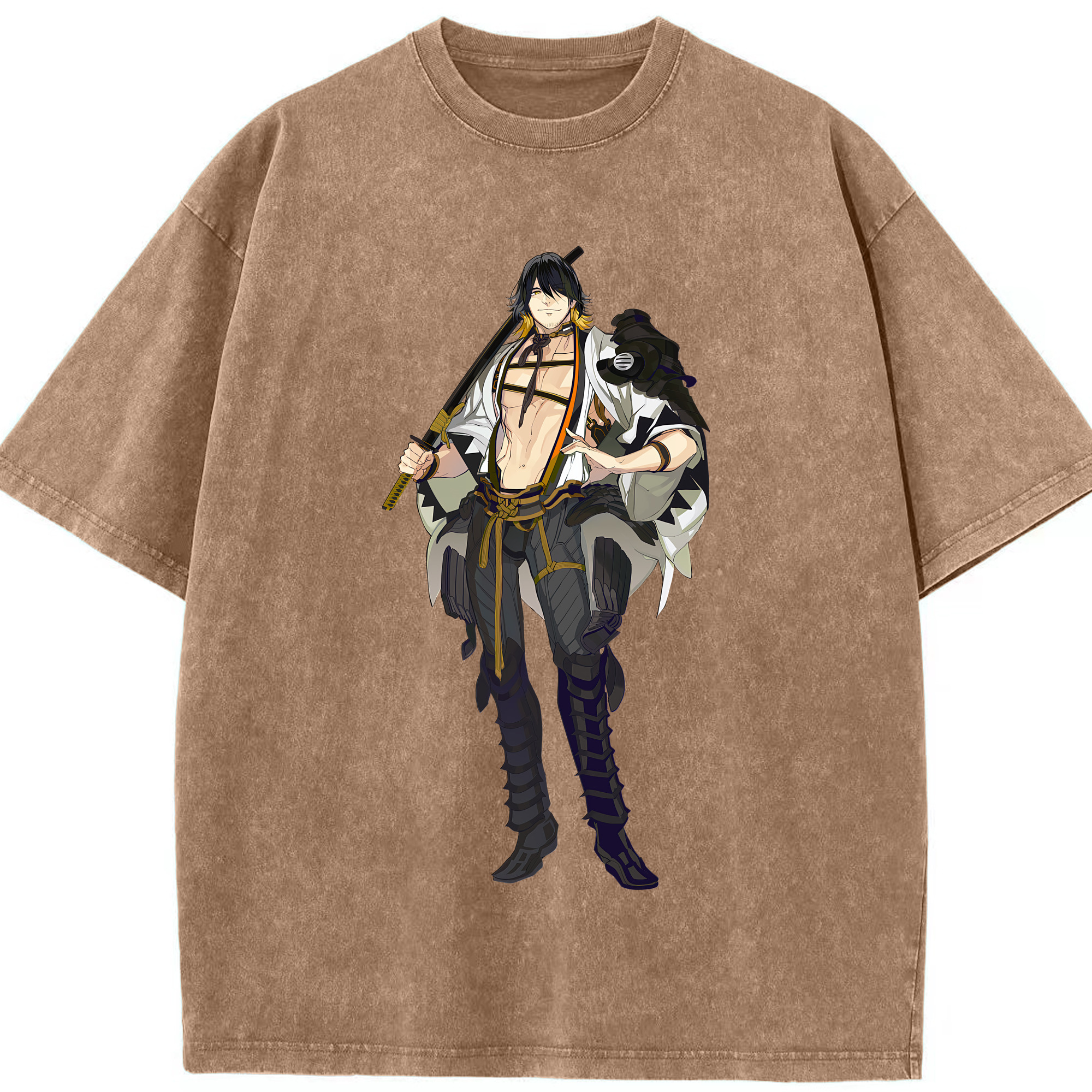 （画像用） 刀剣乱舞 Touken Ranbu 綿100% ヴィンテージ風 半袖Tシャツ（フロントプリント）