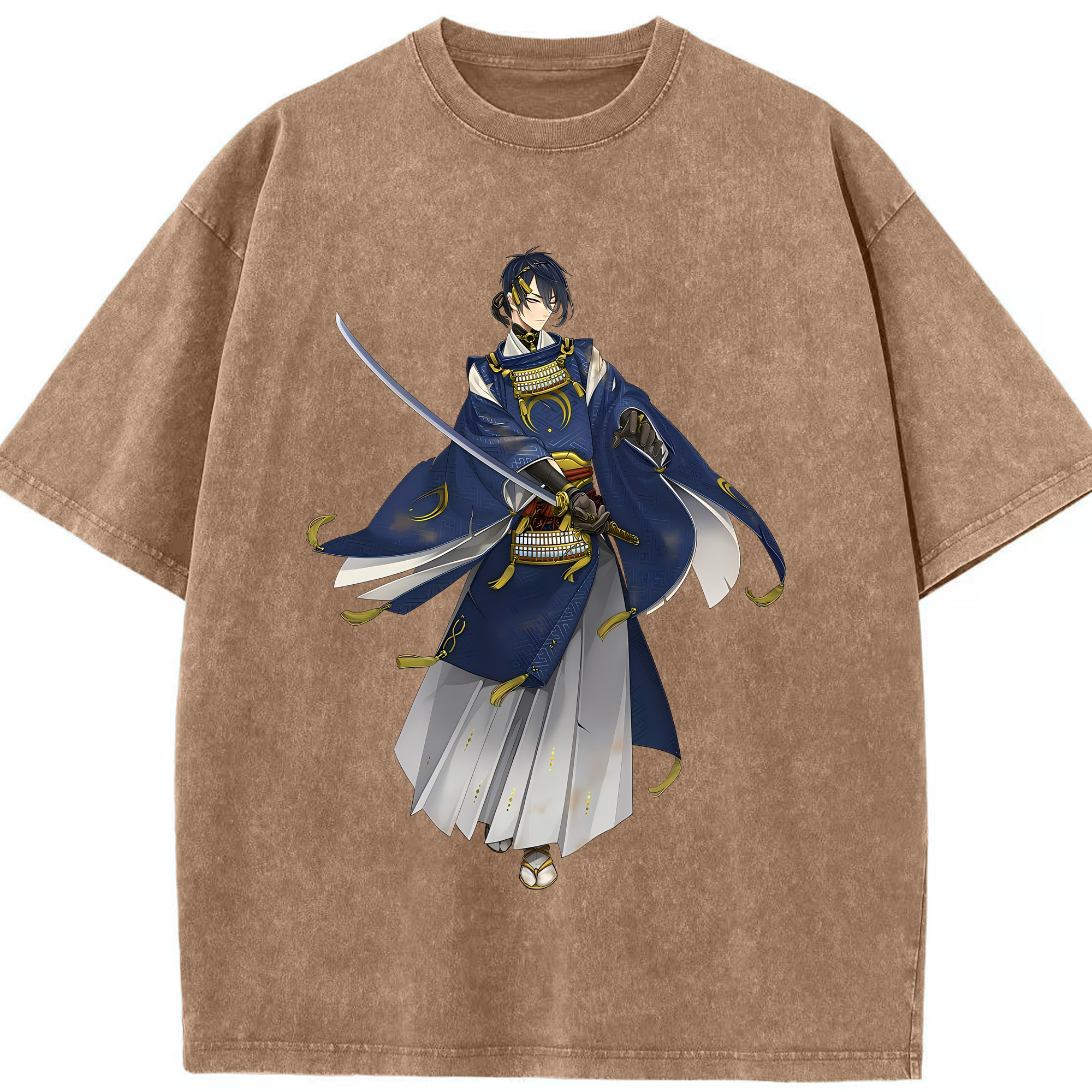 （画像用） 刀剣乱舞 Touken Ranbu 綿100% ヴィンテージ風 半袖Tシャツ（フロントプリント）