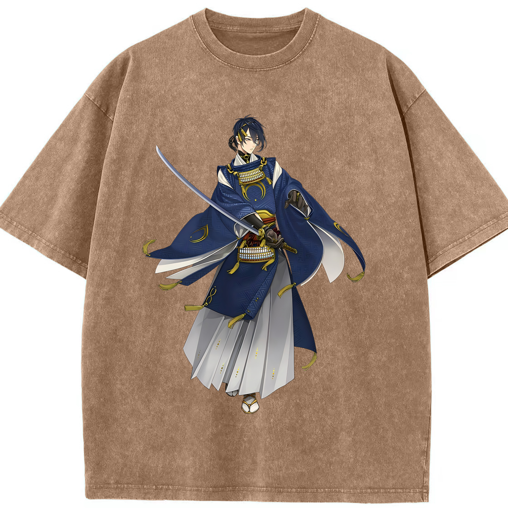 （画像用） 刀剣乱舞 Touken Ranbu 綿100% ヴィンテージ風 半袖Tシャツ（フロントプリント）