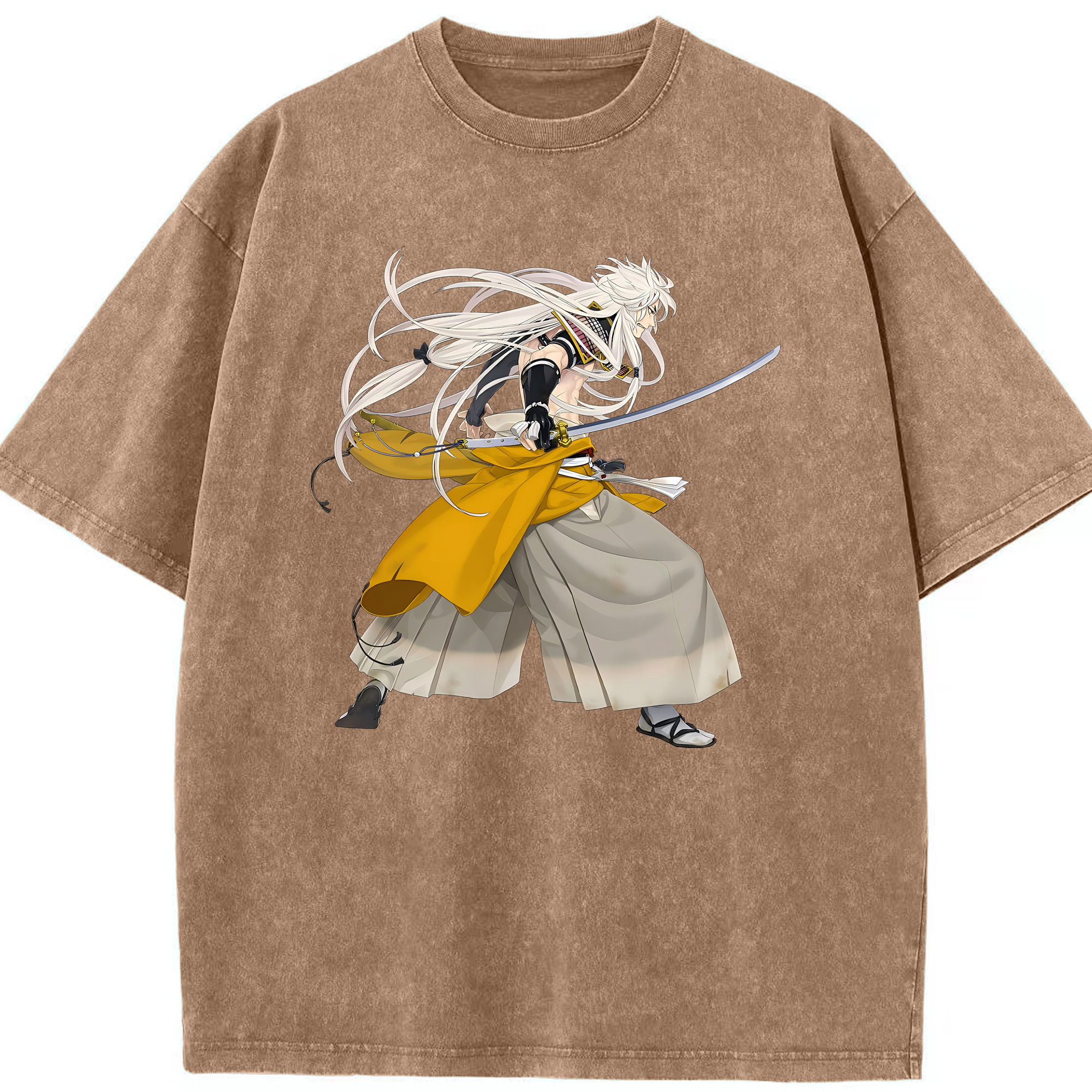 （画像用） 刀剣乱舞 Touken Ranbu 綿100% ヴィンテージ風 半袖Tシャツ（フロントプリント）