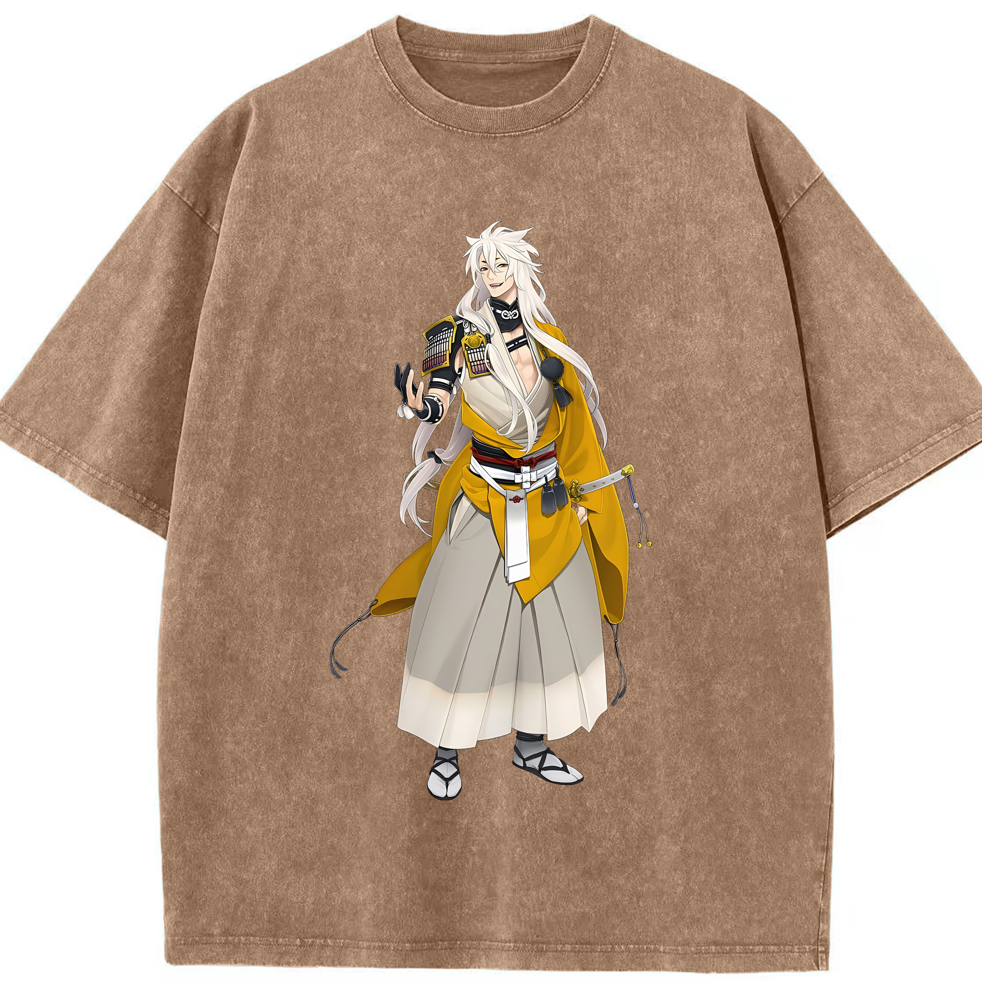 （画像用） 刀剣乱舞 Touken Ranbu 綿100% ヴィンテージ風 半袖Tシャツ（フロントプリント）