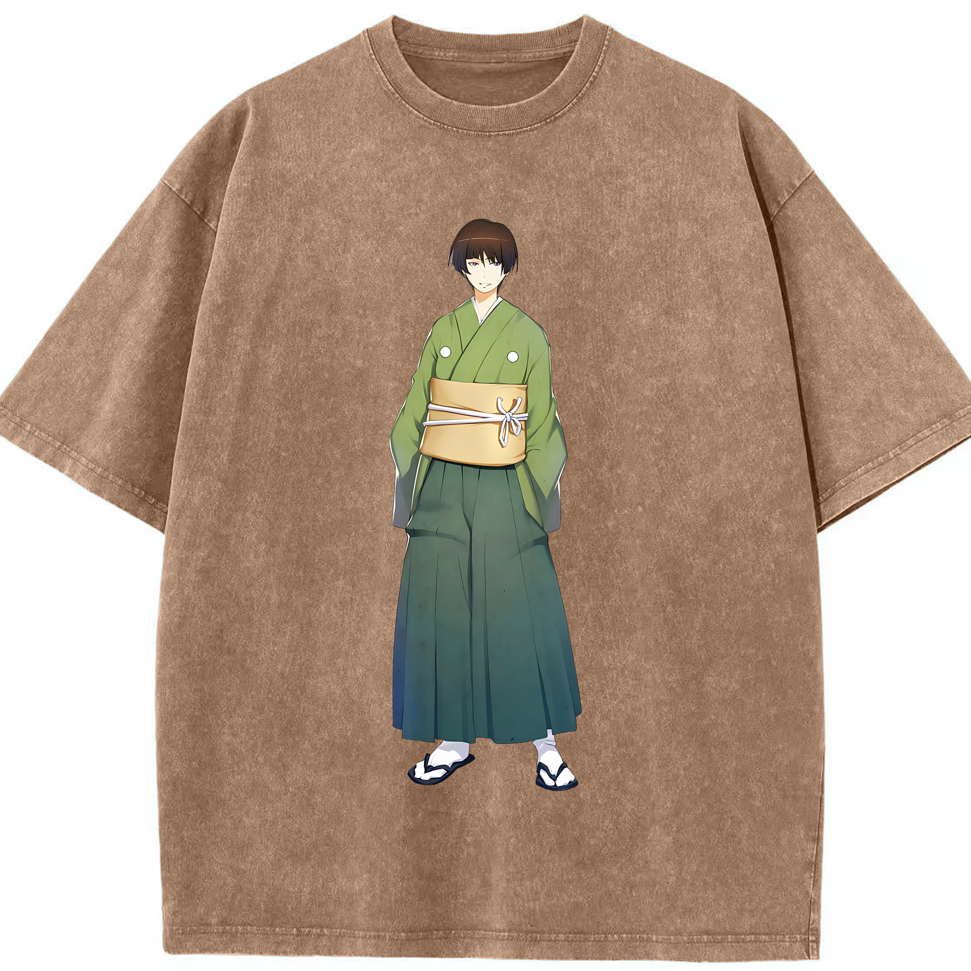 （画像用） 刀剣乱舞 Touken Ranbu 綿100% ヴィンテージ風 半袖Tシャツ（フロントプリント）