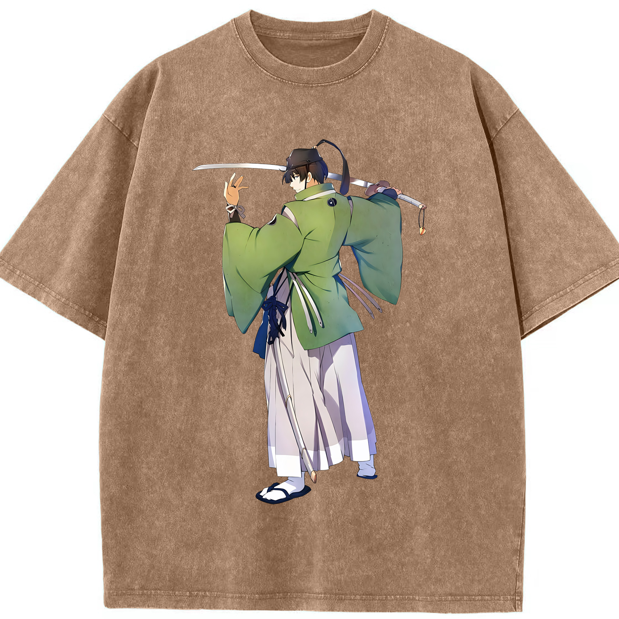 （画像用） 刀剣乱舞 Touken Ranbu 綿100% ヴィンテージ風 半袖Tシャツ（フロントプリント）