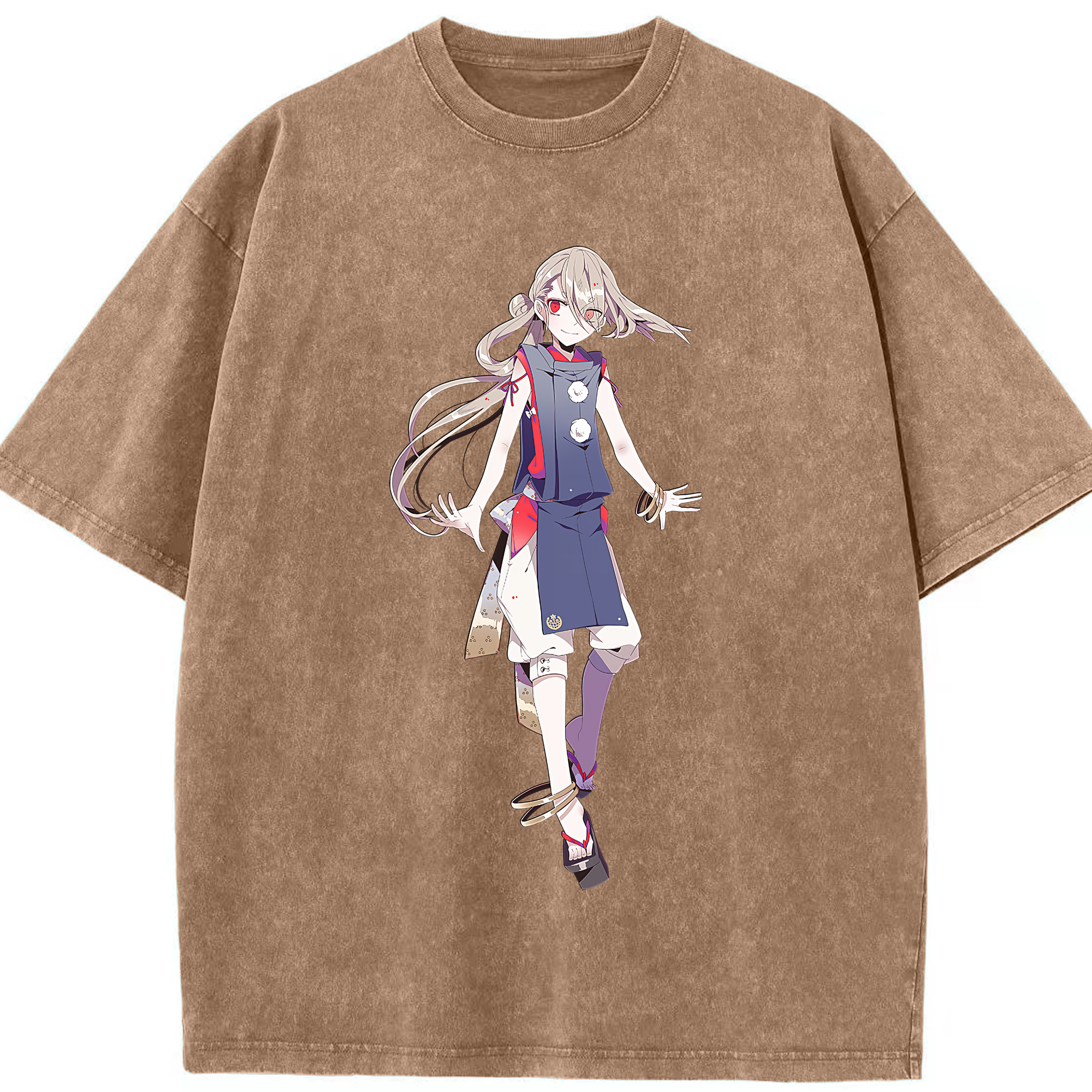 （画像用） 刀剣乱舞 Touken Ranbu 綿100% ヴィンテージ風 半袖Tシャツ（フロントプリント）