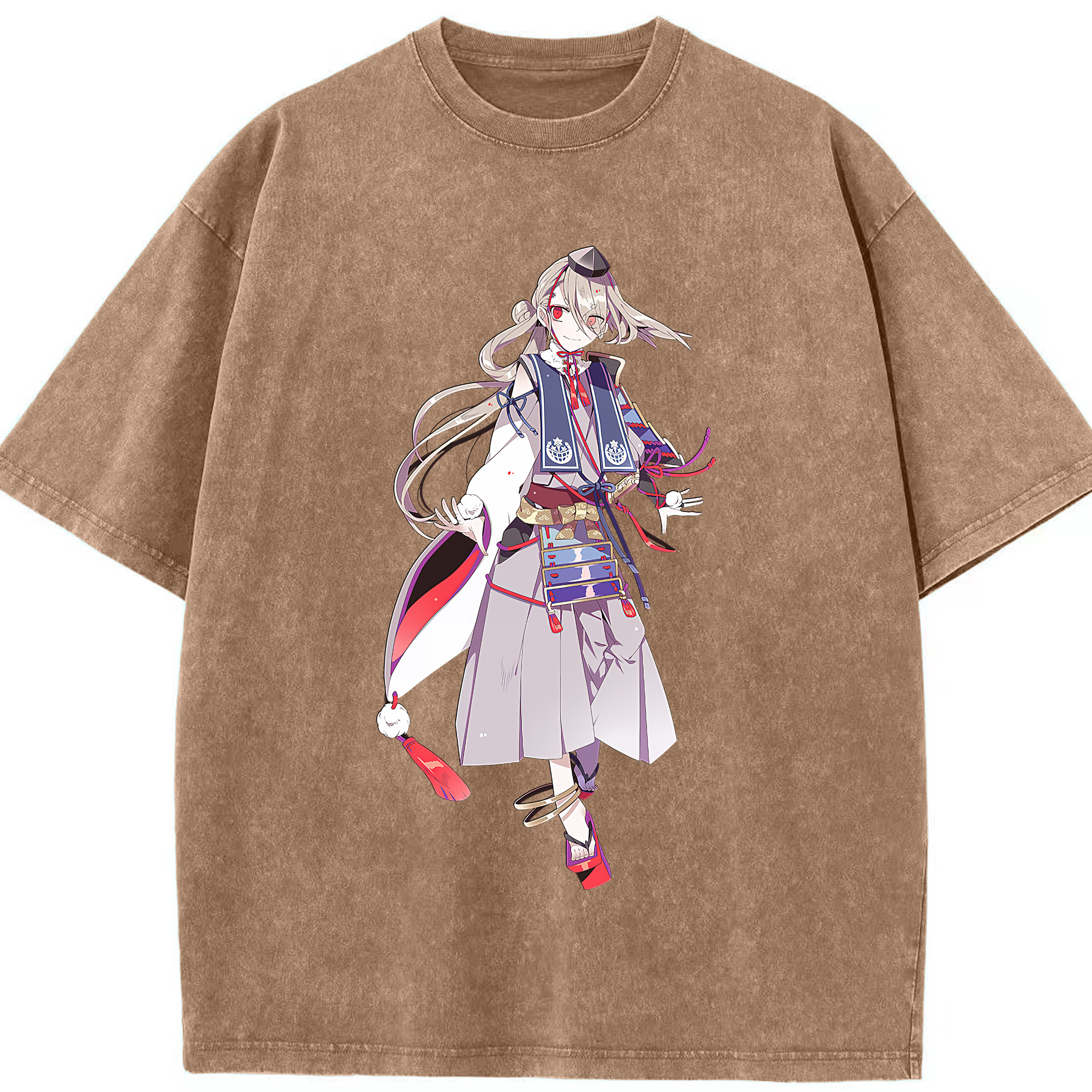 （画像用） 刀剣乱舞 Touken Ranbu 綿100% ヴィンテージ風 半袖Tシャツ（フロントプリント）
