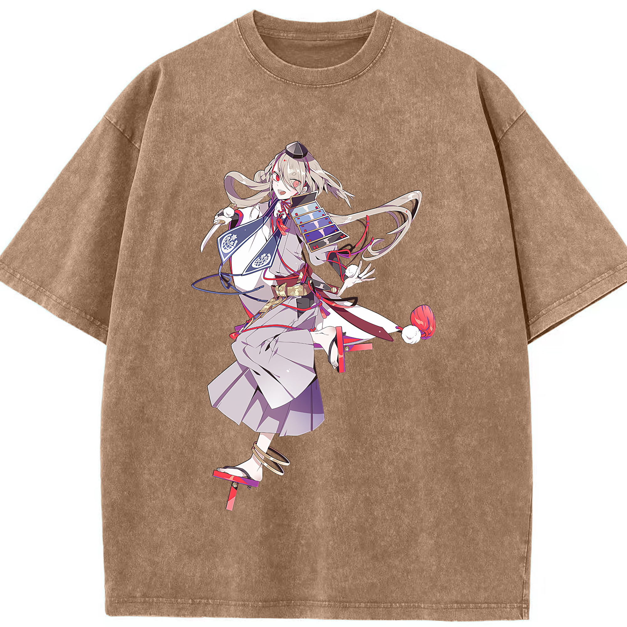 （画像用） 刀剣乱舞 Touken Ranbu 綿100% ヴィンテージ風 半袖Tシャツ（フロントプリント）
