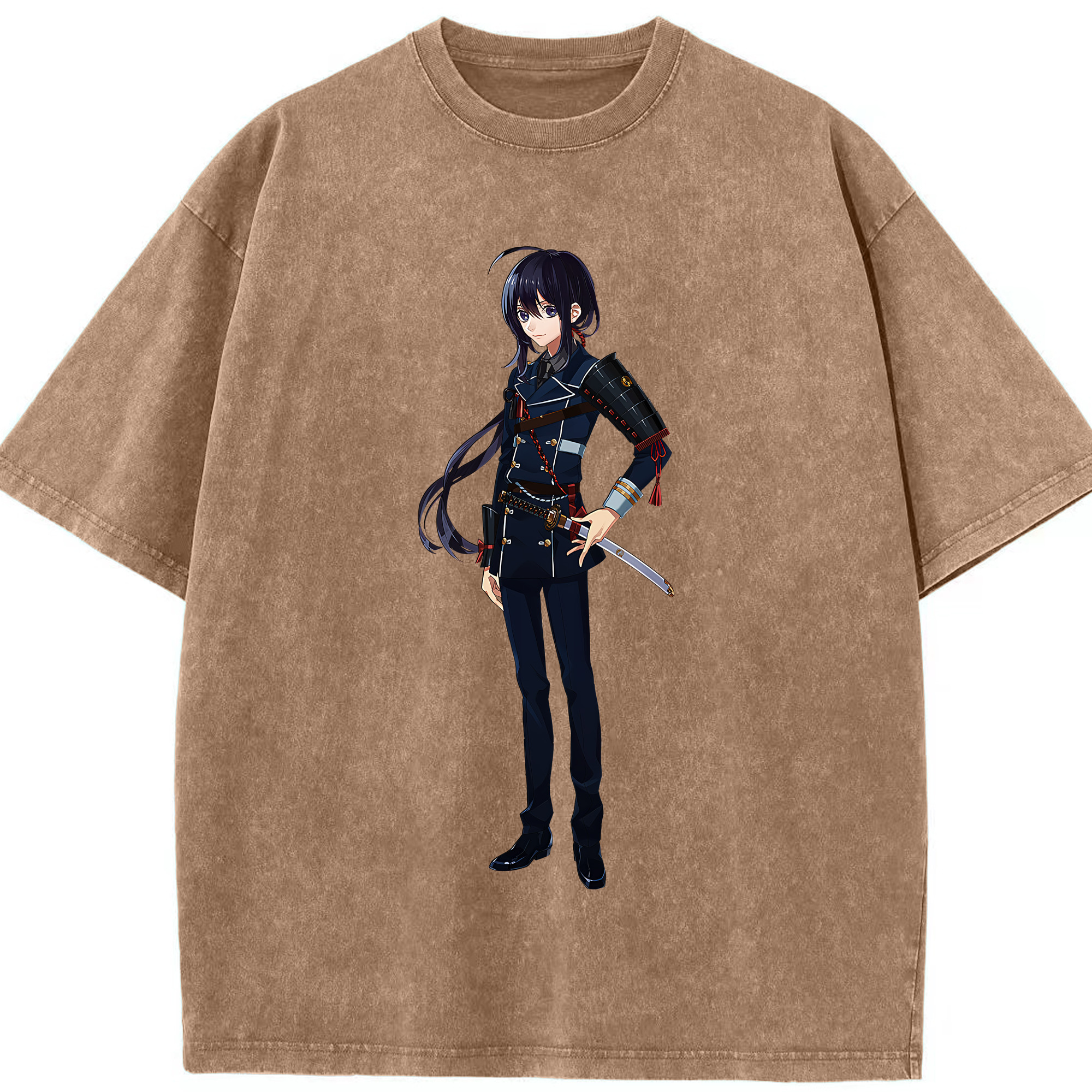 （画像用） 刀剣乱舞 Touken Ranbu 綿100% ヴィンテージ風 半袖Tシャツ（フロントプリント）