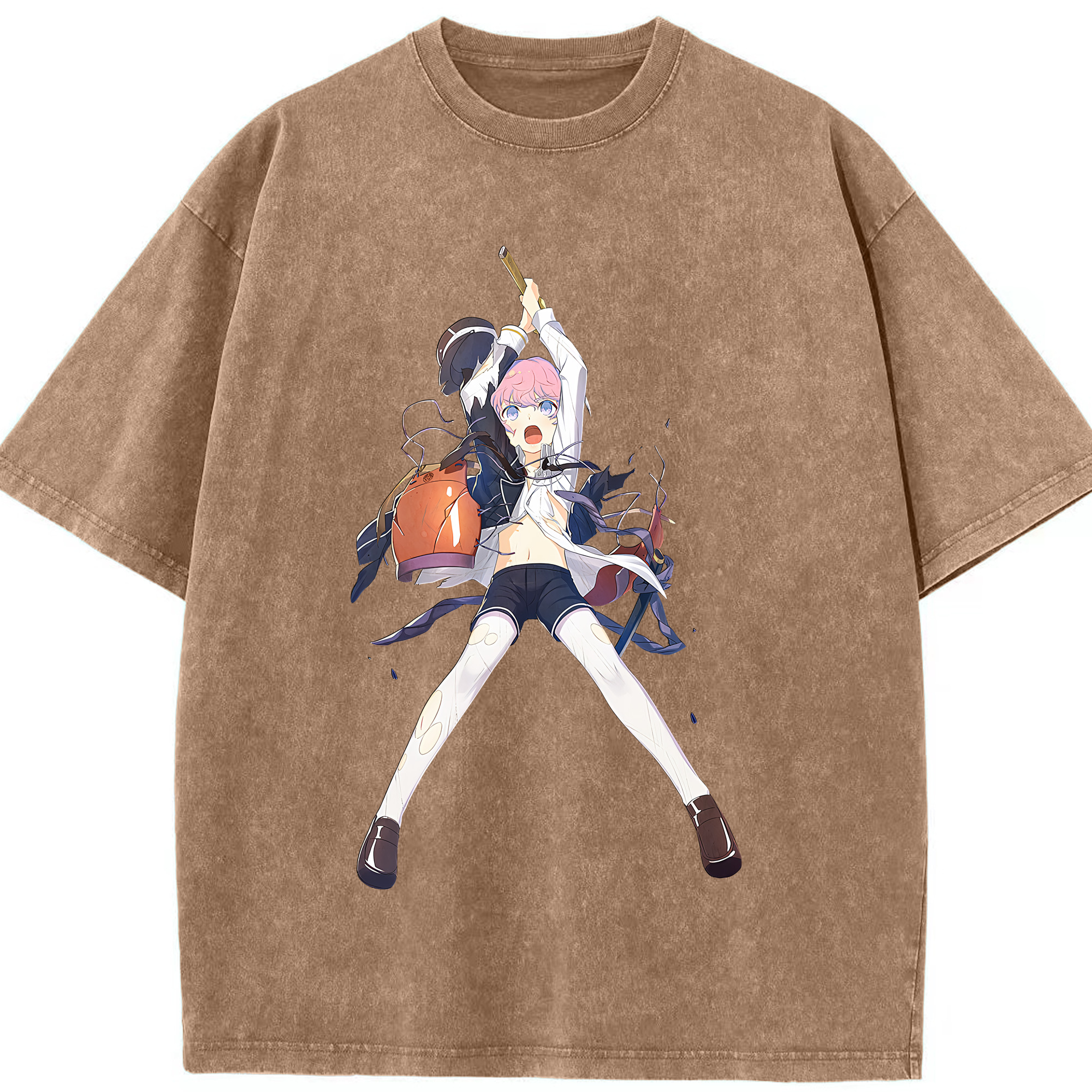 （画像用） 刀剣乱舞 Touken Ranbu 綿100% ヴィンテージ風 半袖Tシャツ（フロントプリント）