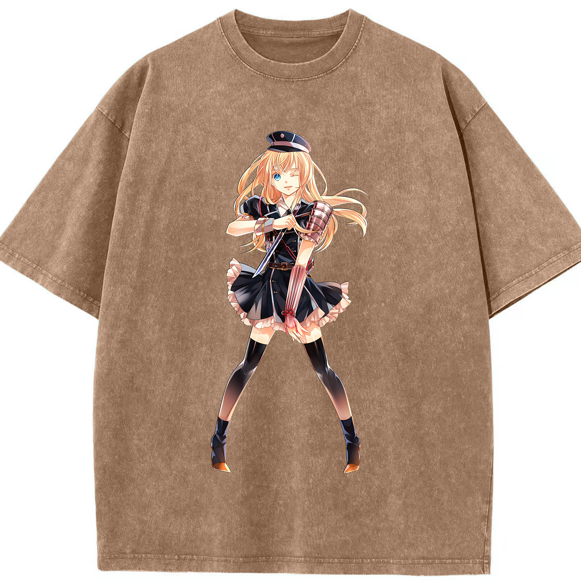 （画像用） 刀剣乱舞 Touken Ranbu 綿100% ヴィンテージ風 半袖Tシャツ（フロントプリント）