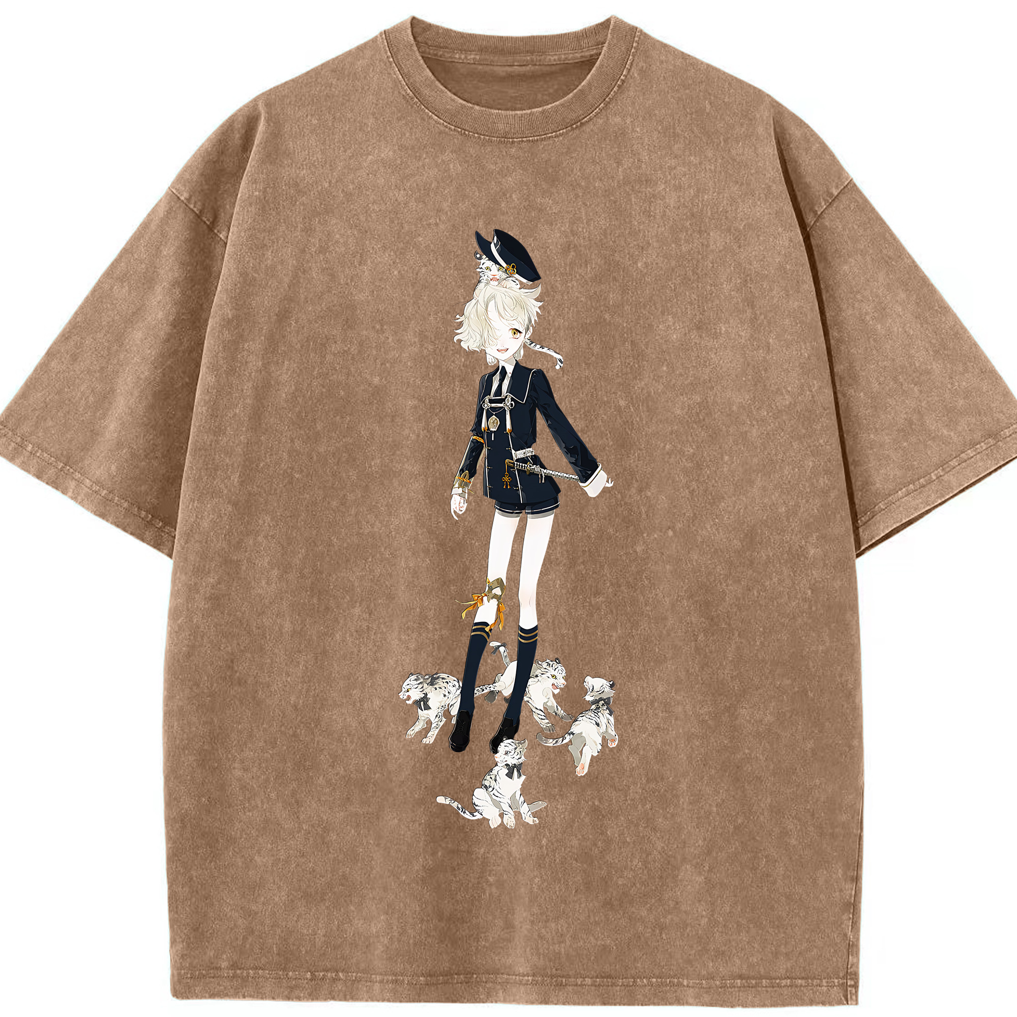 （画像用） 刀剣乱舞 Touken Ranbu 綿100% ヴィンテージ風 半袖Tシャツ（フロントプリント）