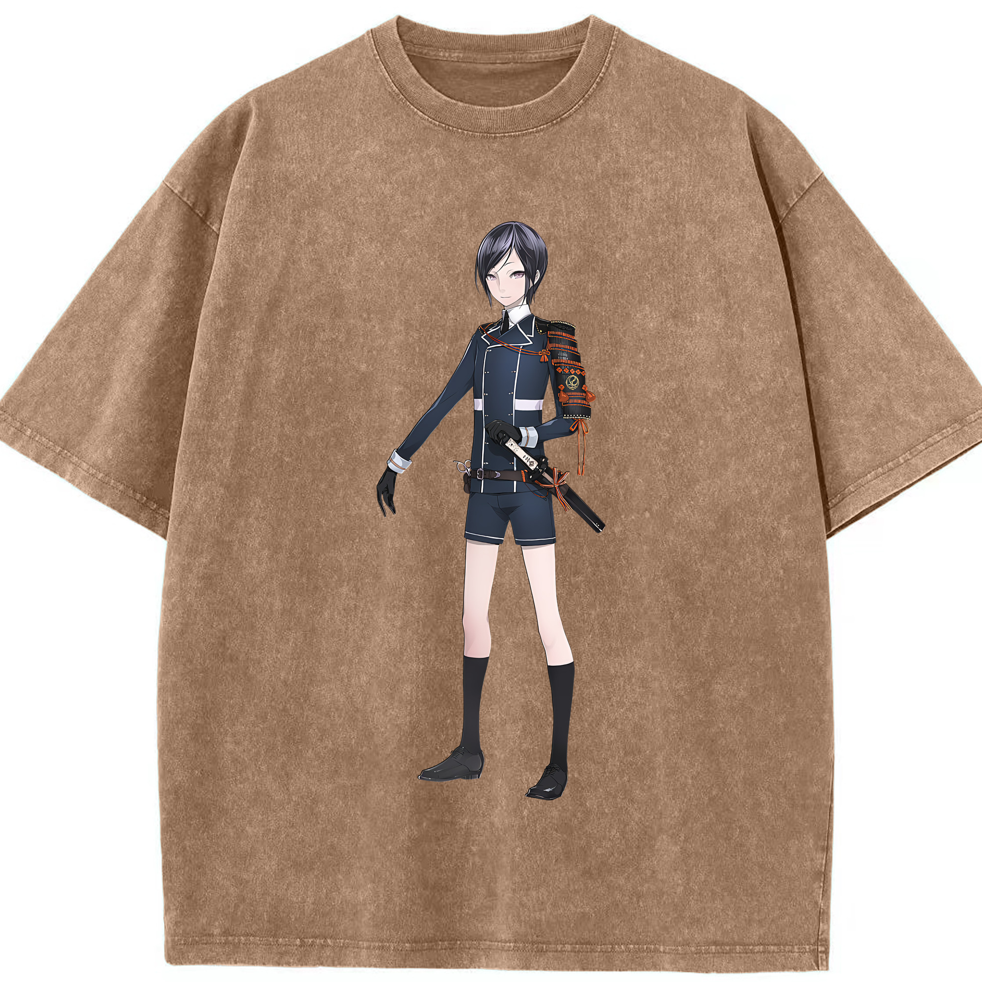 （画像用） 刀剣乱舞 Touken Ranbu 綿100% ヴィンテージ風 半袖Tシャツ（フロントプリント）