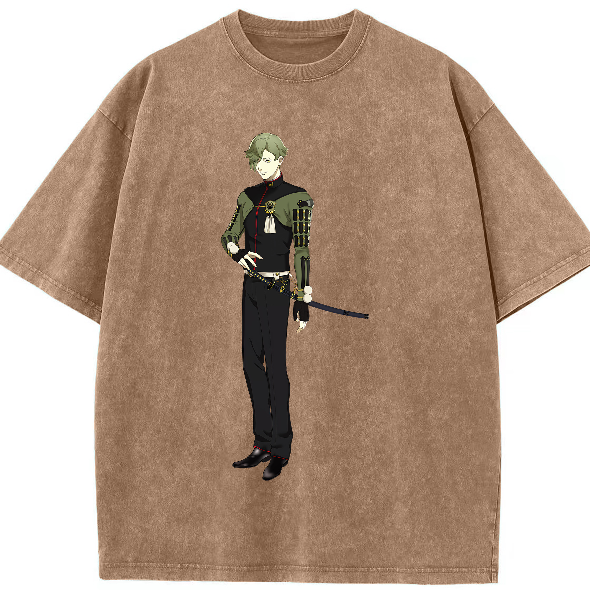 （画像用） 刀剣乱舞 Touken Ranbu 綿100% ヴィンテージ風 半袖Tシャツ（フロントプリント）