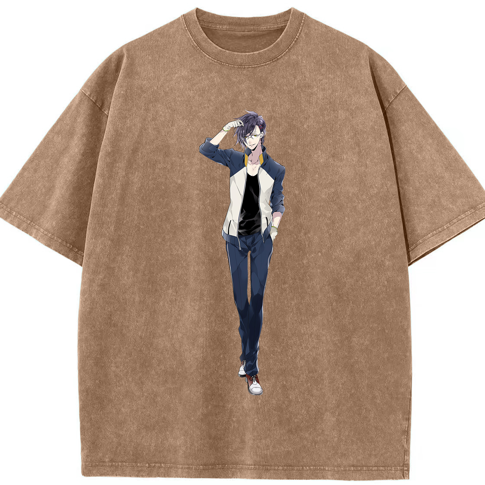 （画像用） 刀剣乱舞 Touken Ranbu 綿100% ヴィンテージ風 半袖Tシャツ（フロントプリント）