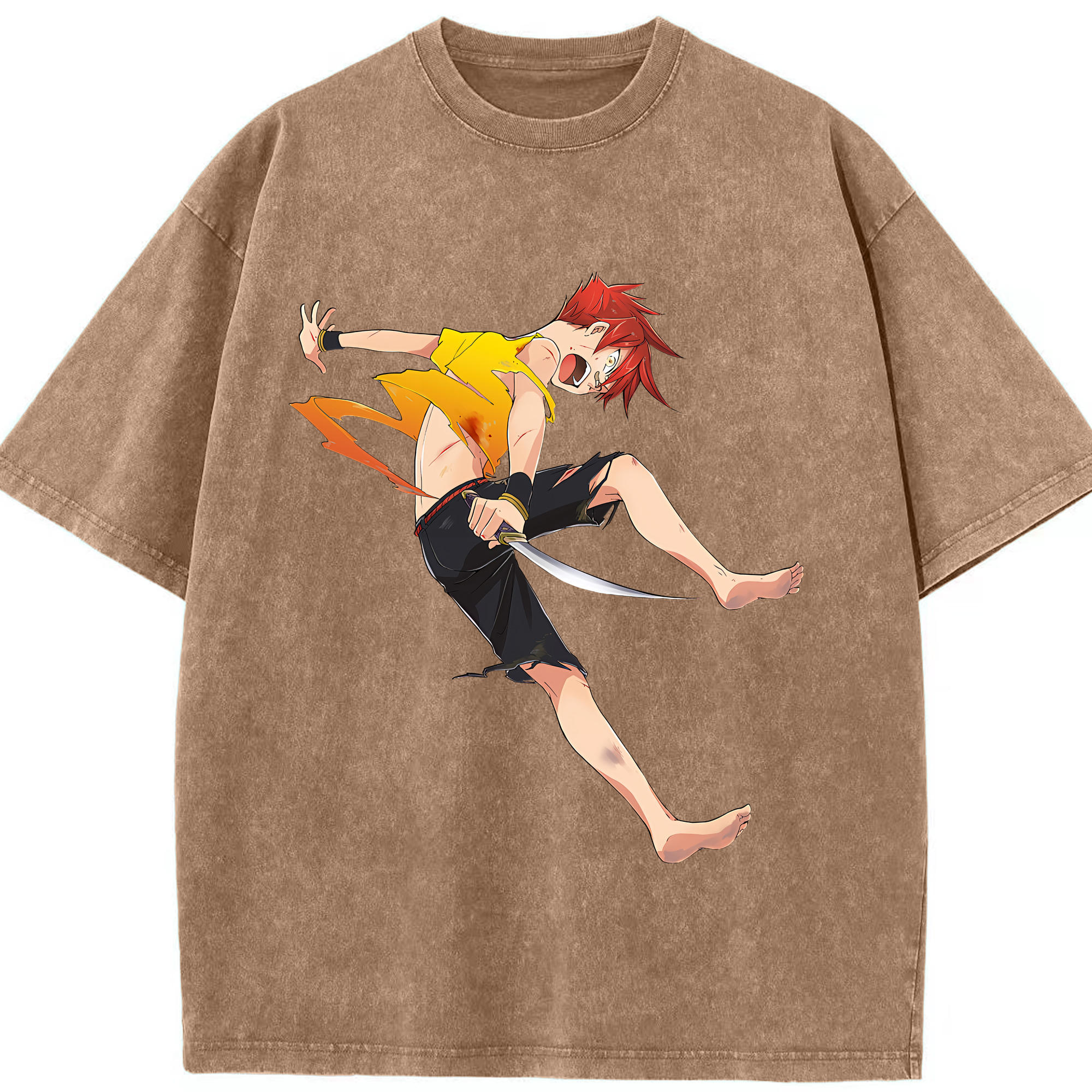 （画像用） 刀剣乱舞 Touken Ranbu 綿100% ヴィンテージ風 半袖Tシャツ（フロントプリント）