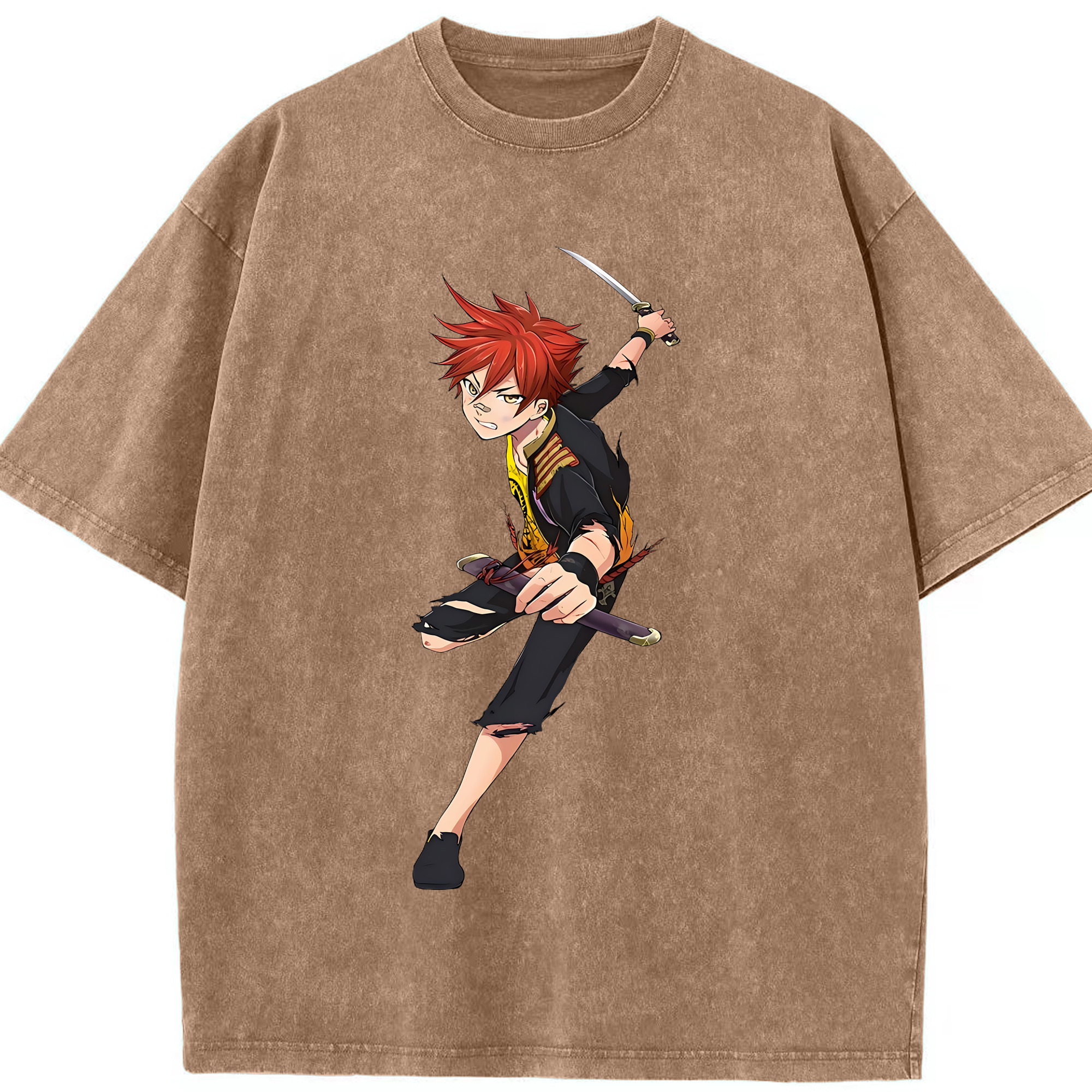 （画像用） 刀剣乱舞 Touken Ranbu 綿100% ヴィンテージ風 半袖Tシャツ（フロントプリント）