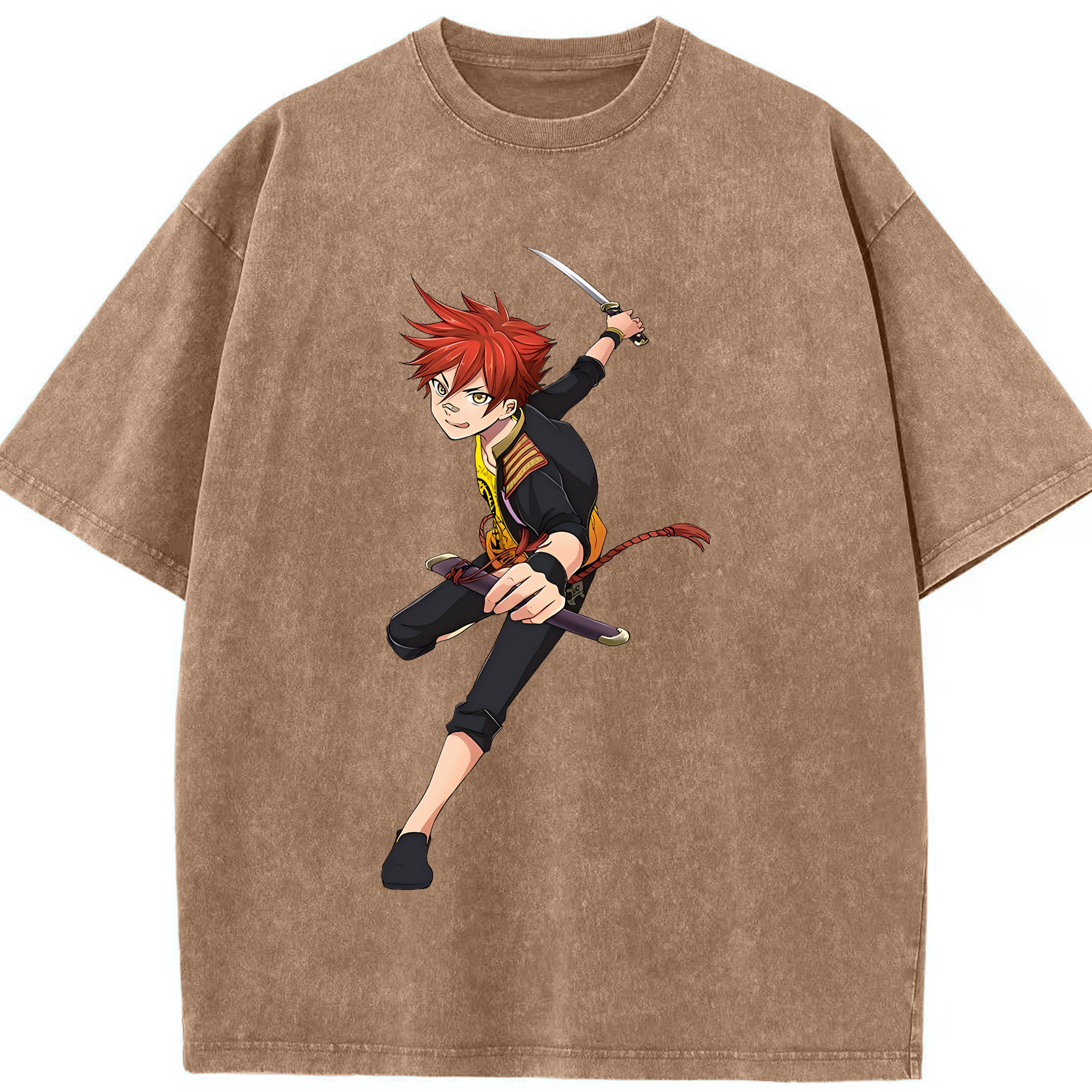 （画像用） 刀剣乱舞 Touken Ranbu 綿100% ヴィンテージ風 半袖Tシャツ（フロントプリント）