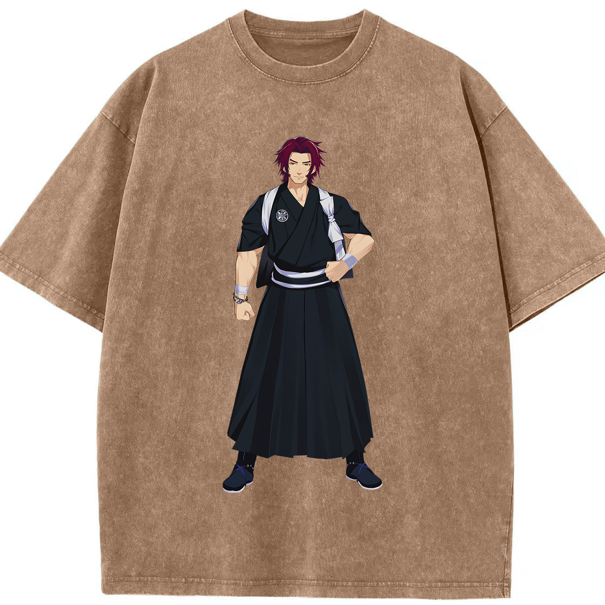 （画像用） 刀剣乱舞 Touken Ranbu 綿100% ヴィンテージ風 半袖Tシャツ（フロントプリント）
