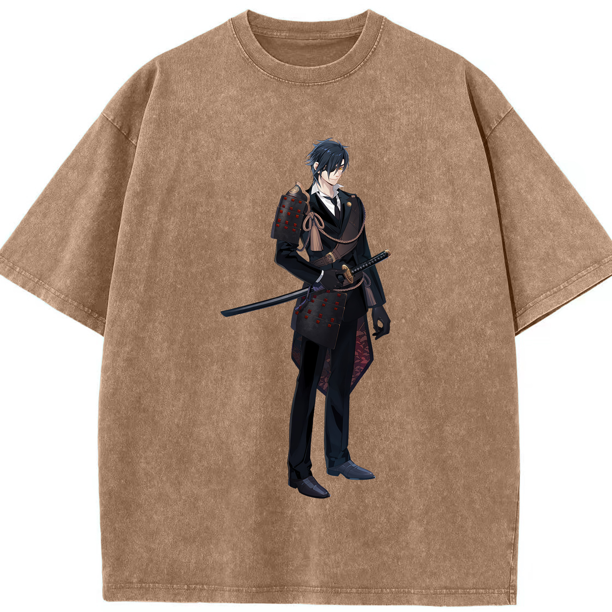 （画像用） 刀剣乱舞 Touken Ranbu 綿100% ヴィンテージ風 半袖Tシャツ（フロントプリント）