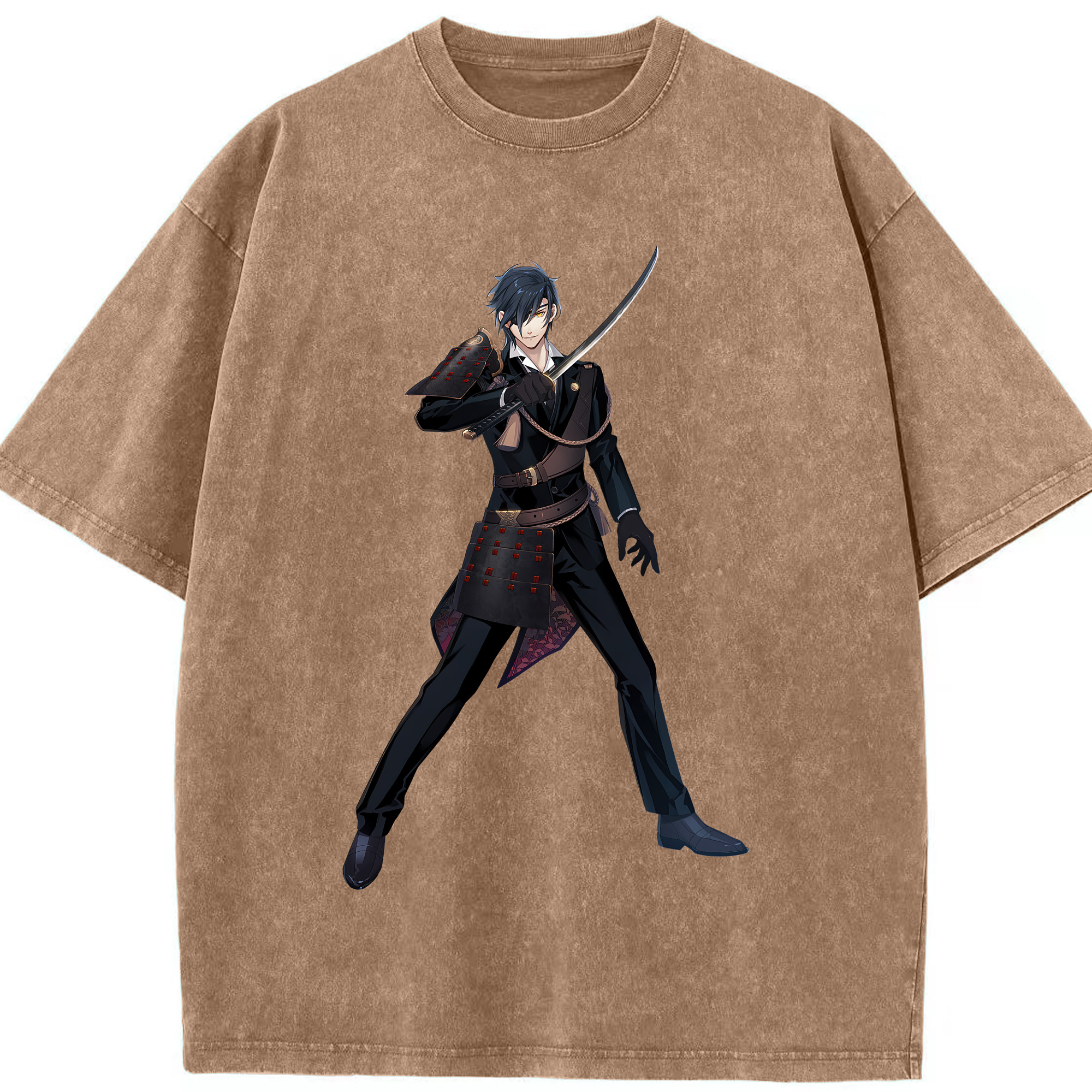 （画像用） 刀剣乱舞 Touken Ranbu 綿100% ヴィンテージ風 半袖Tシャツ（フロントプリント）