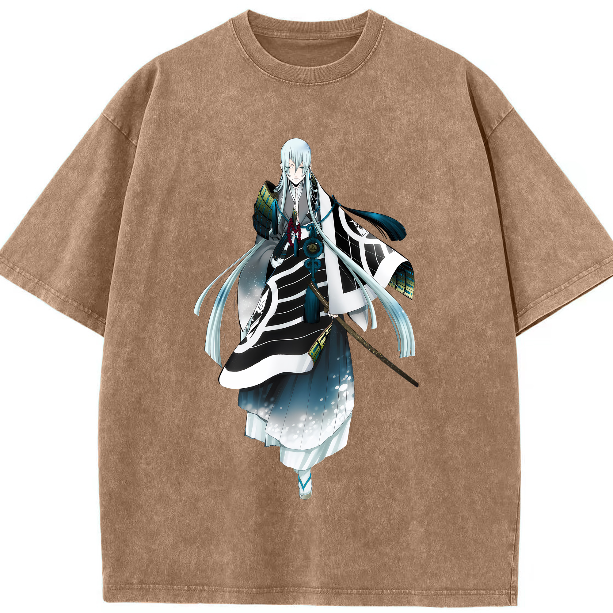 （画像用） 刀剣乱舞 Touken Ranbu 綿100% ヴィンテージ風 半袖Tシャツ（フロントプリント）