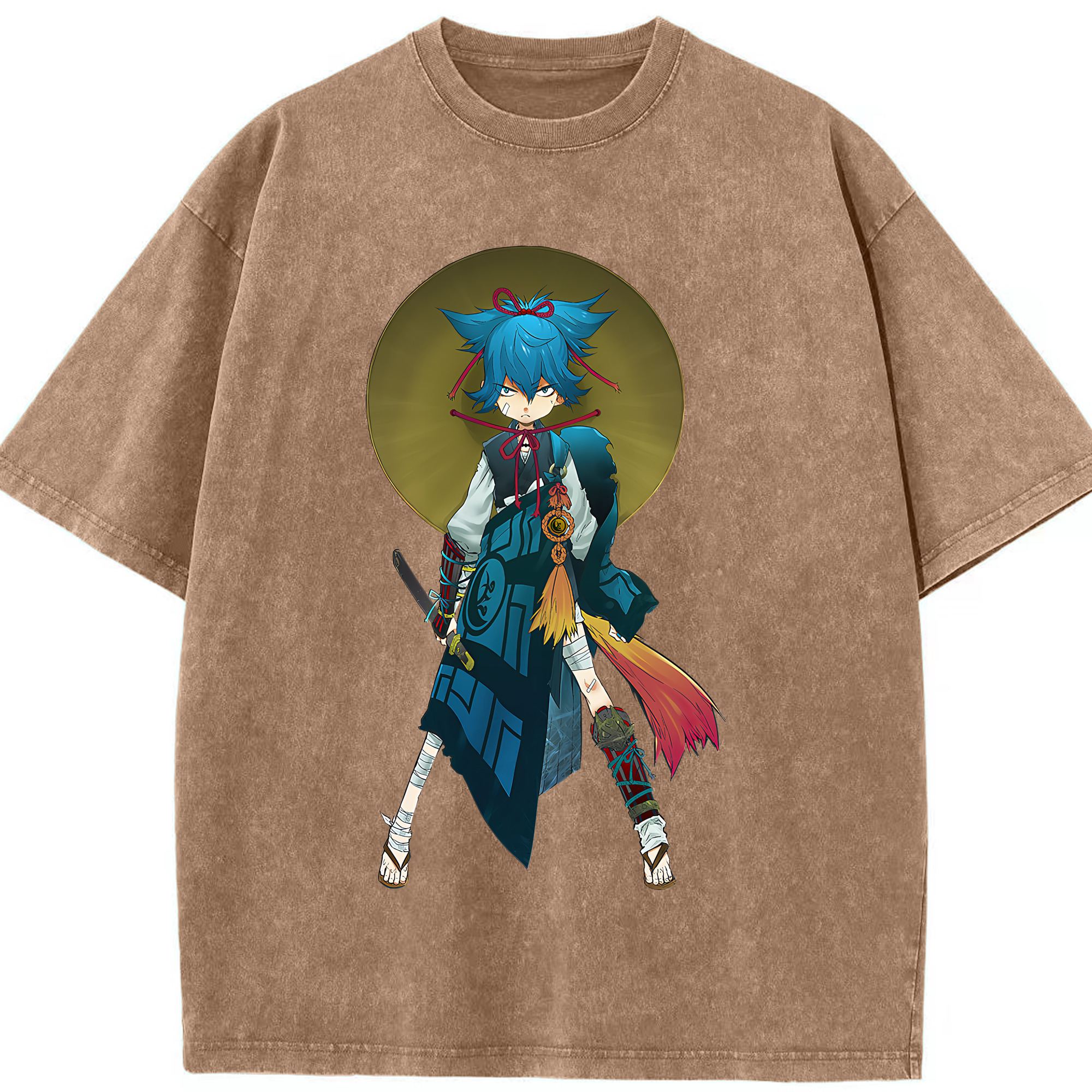 （画像用） 刀剣乱舞 Touken Ranbu 綿100% ヴィンテージ風 半袖Tシャツ（フロントプリント）