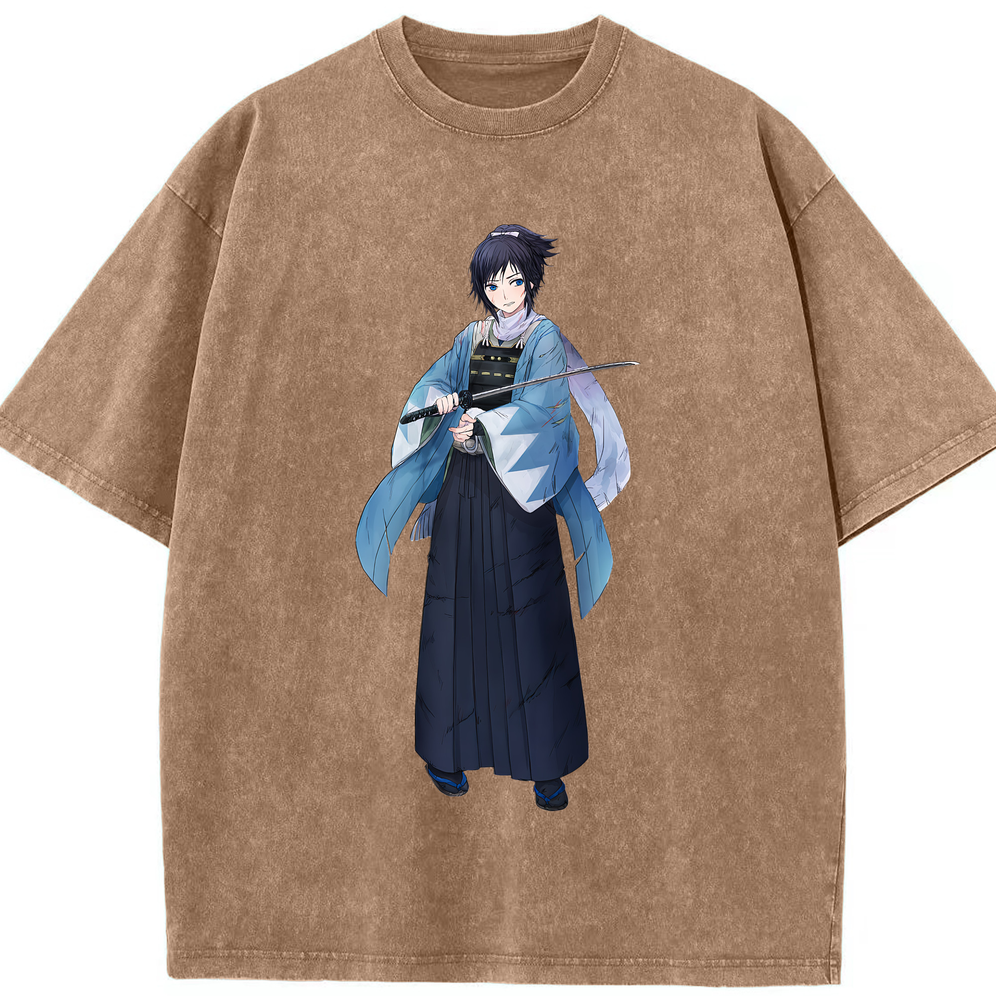 （画像用） 刀剣乱舞 Touken Ranbu 綿100% ヴィンテージ風 半袖Tシャツ（フロントプリント）