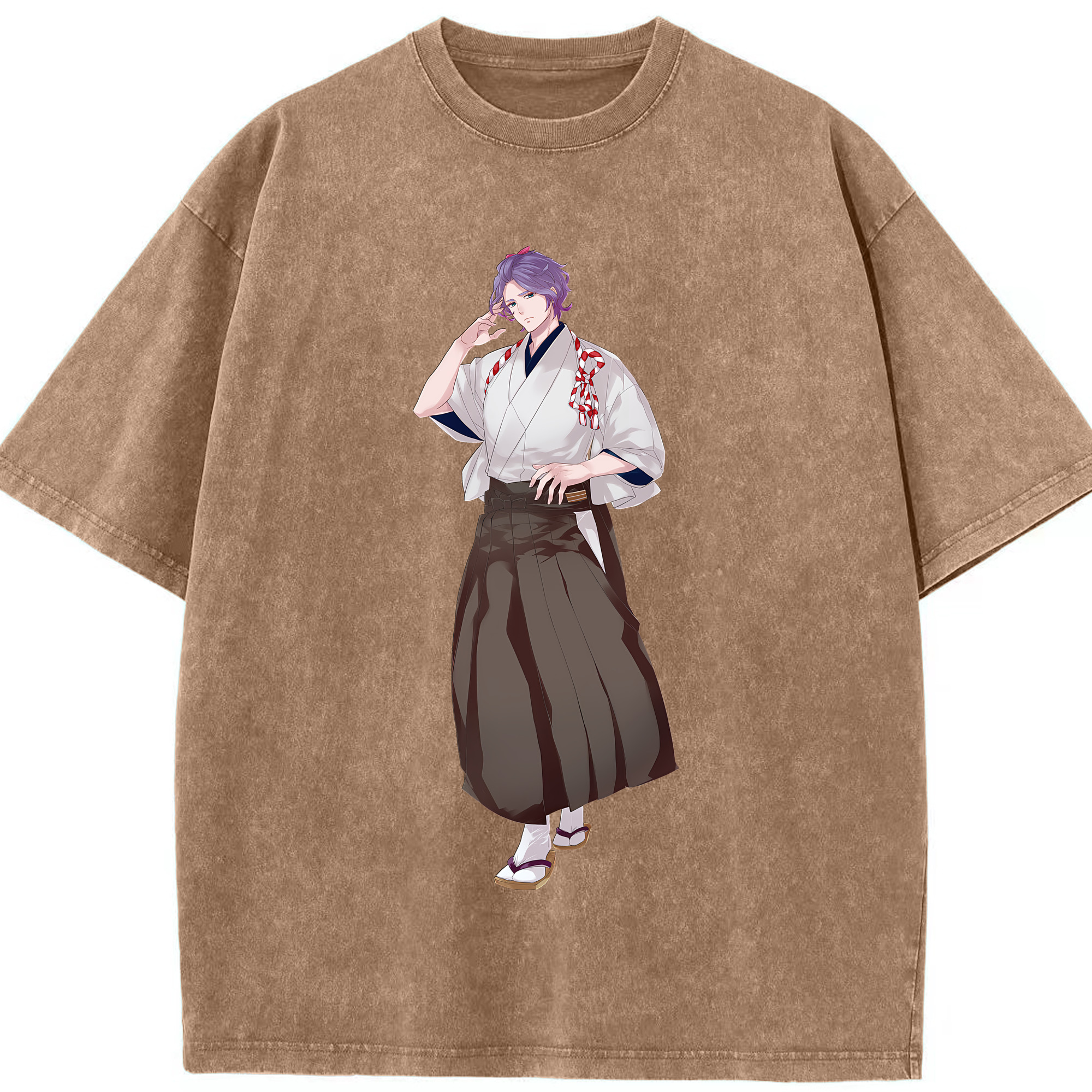 （画像用） 刀剣乱舞 Touken Ranbu 綿100% ヴィンテージ風 半袖Tシャツ（フロントプリント）