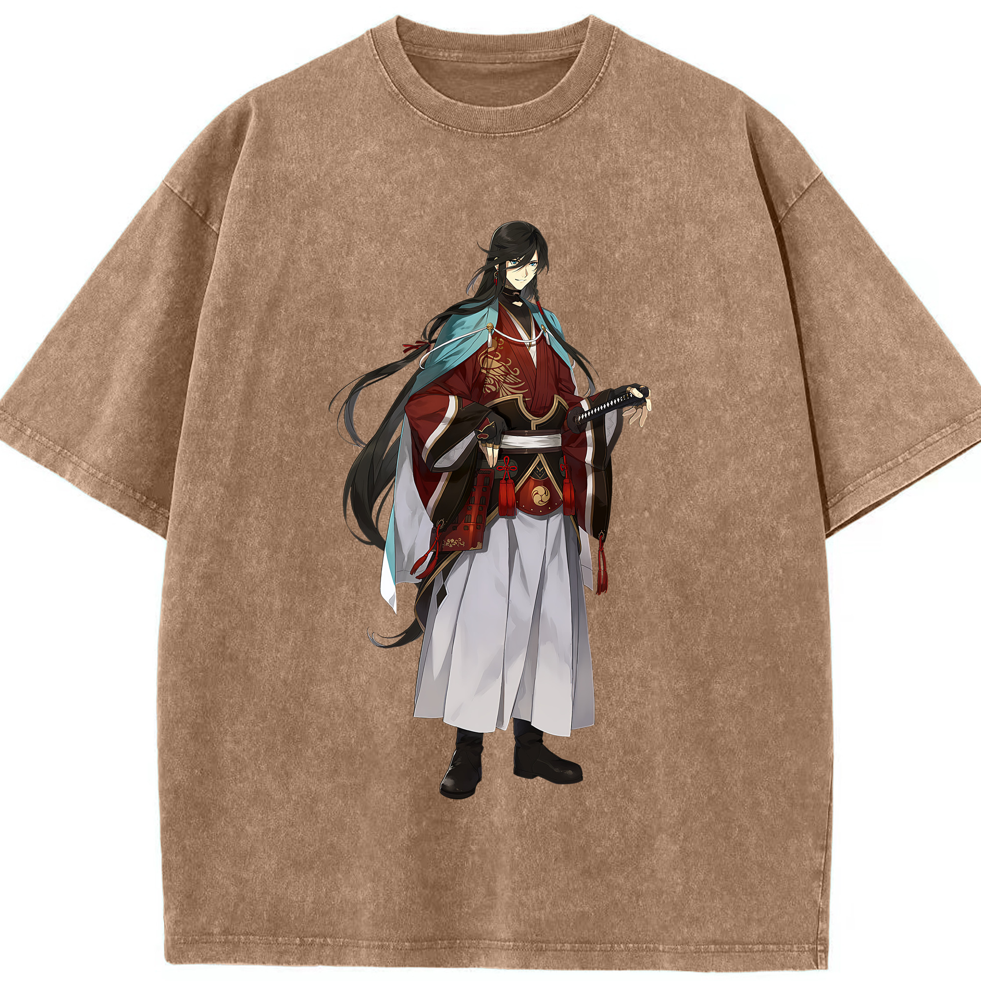 （画像用） 刀剣乱舞 Touken Ranbu 綿100% ヴィンテージ風 半袖Tシャツ（フロントプリント）