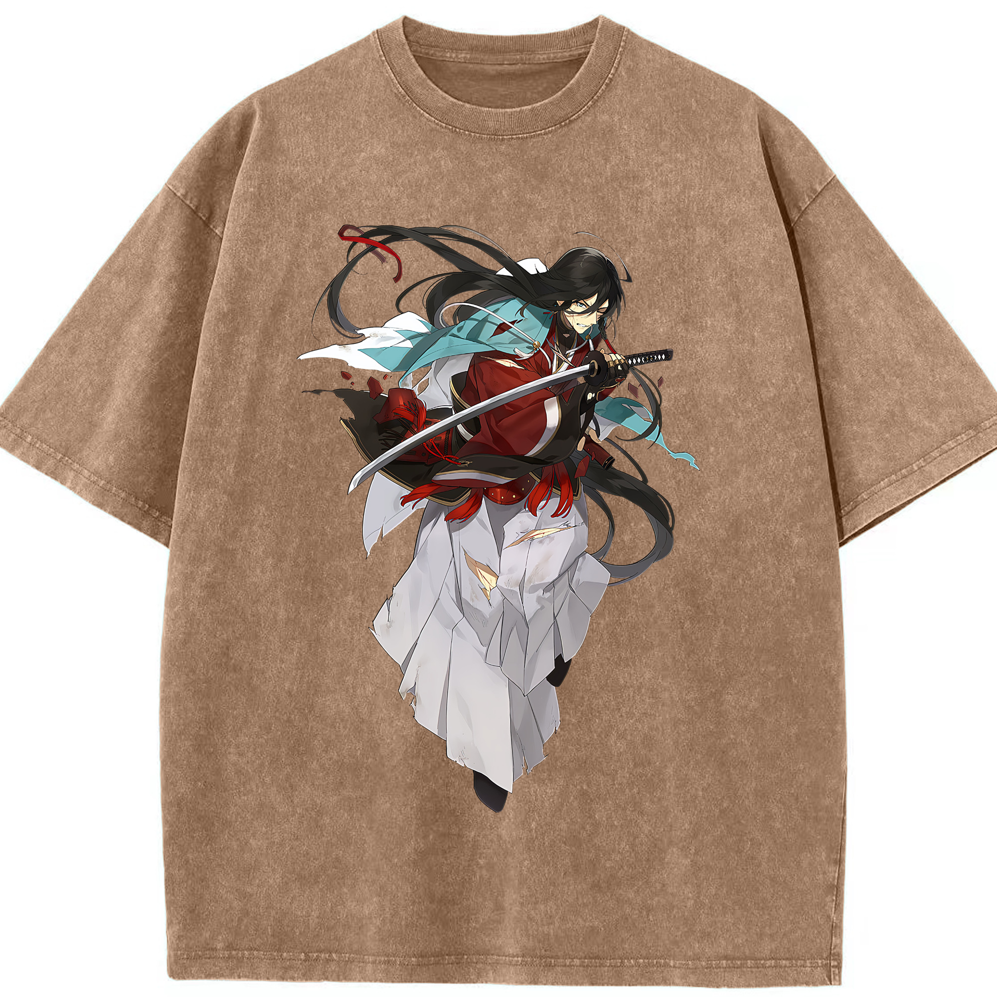 （画像用） 刀剣乱舞 Touken Ranbu 綿100% ヴィンテージ風 半袖Tシャツ（フロントプリント）