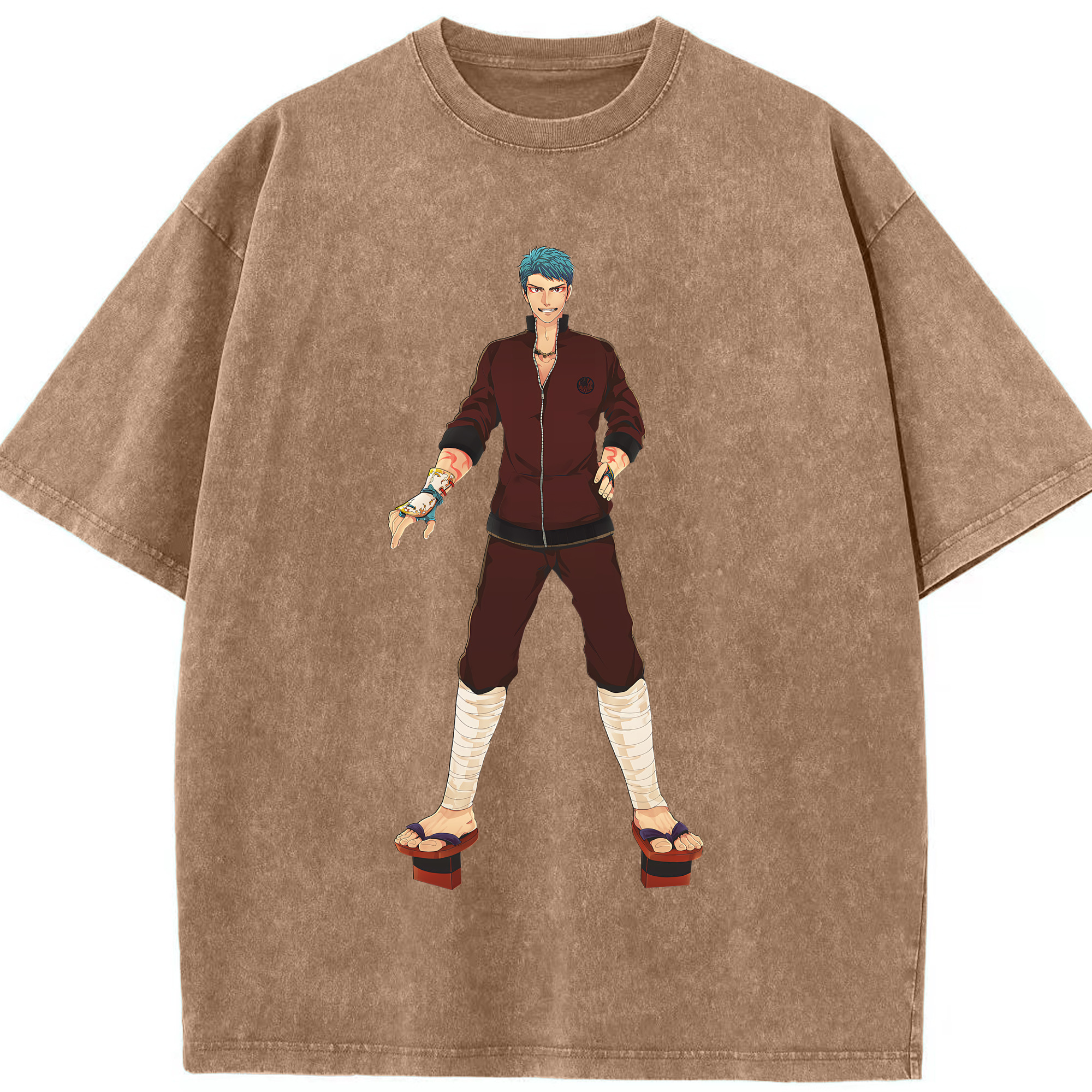 （画像用） 刀剣乱舞 Touken Ranbu 綿100% ヴィンテージ風 半袖Tシャツ（フロントプリント）