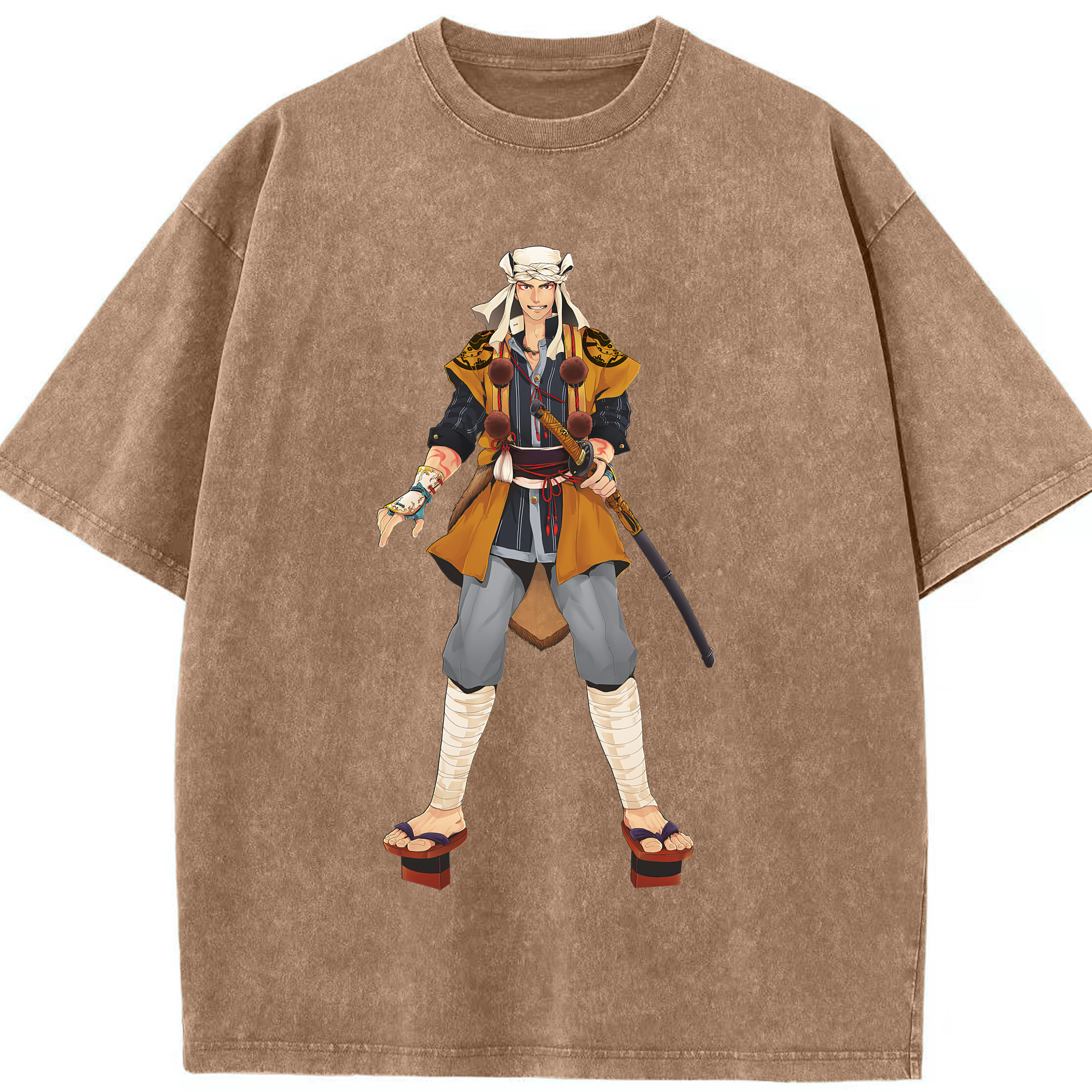 （画像用） 刀剣乱舞 Touken Ranbu 綿100% ヴィンテージ風 半袖Tシャツ（フロントプリント）