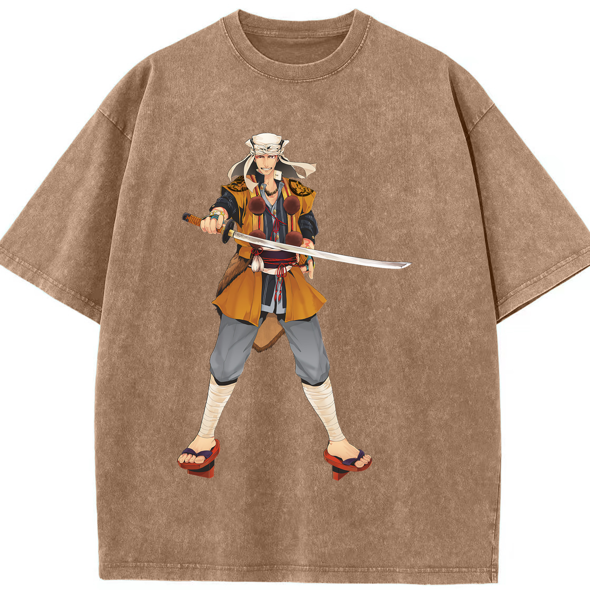 （画像用） 刀剣乱舞 Touken Ranbu 綿100% ヴィンテージ風 半袖Tシャツ（フロントプリント）
