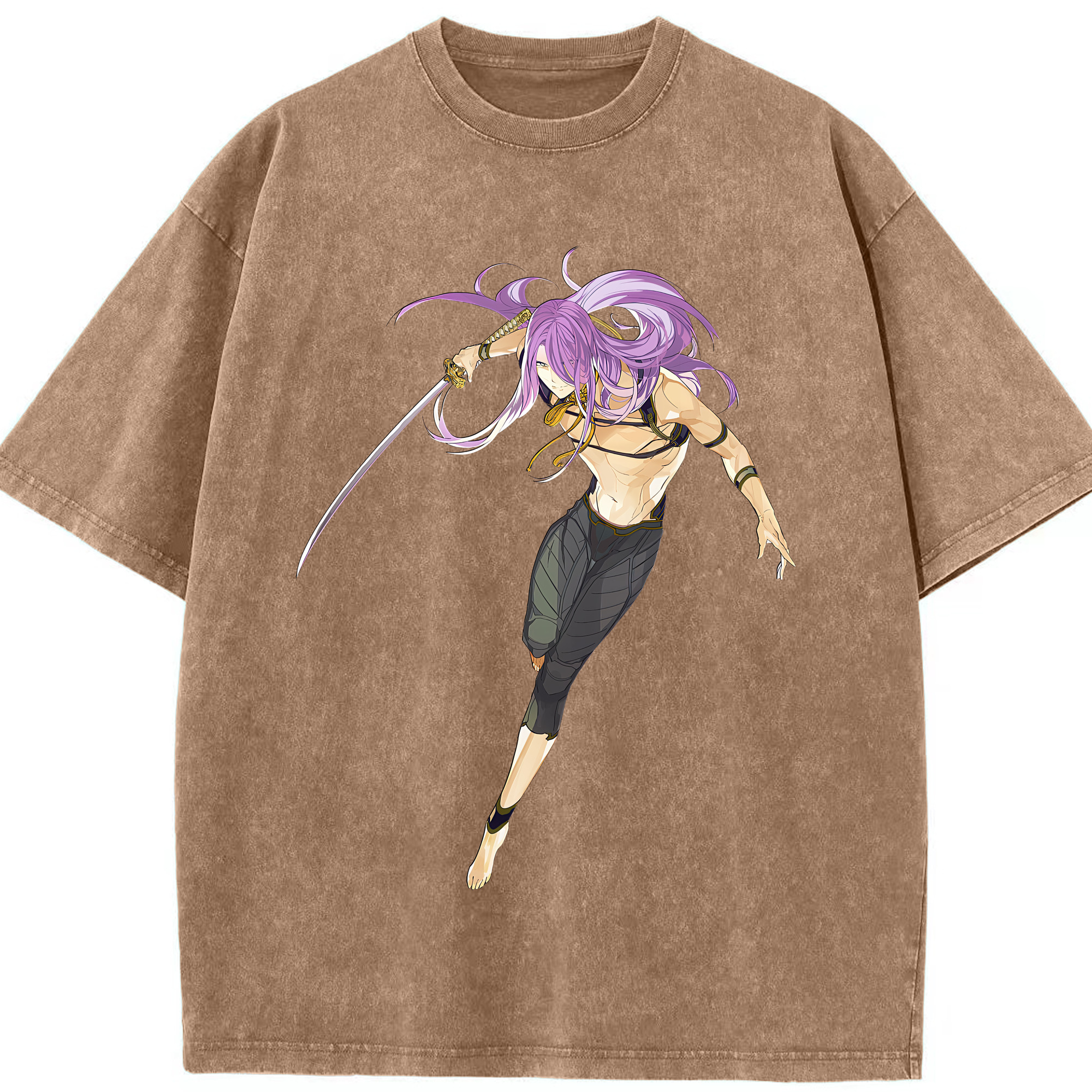 （画像用） 刀剣乱舞 Touken Ranbu 綿100% ヴィンテージ風 半袖Tシャツ（フロントプリント）