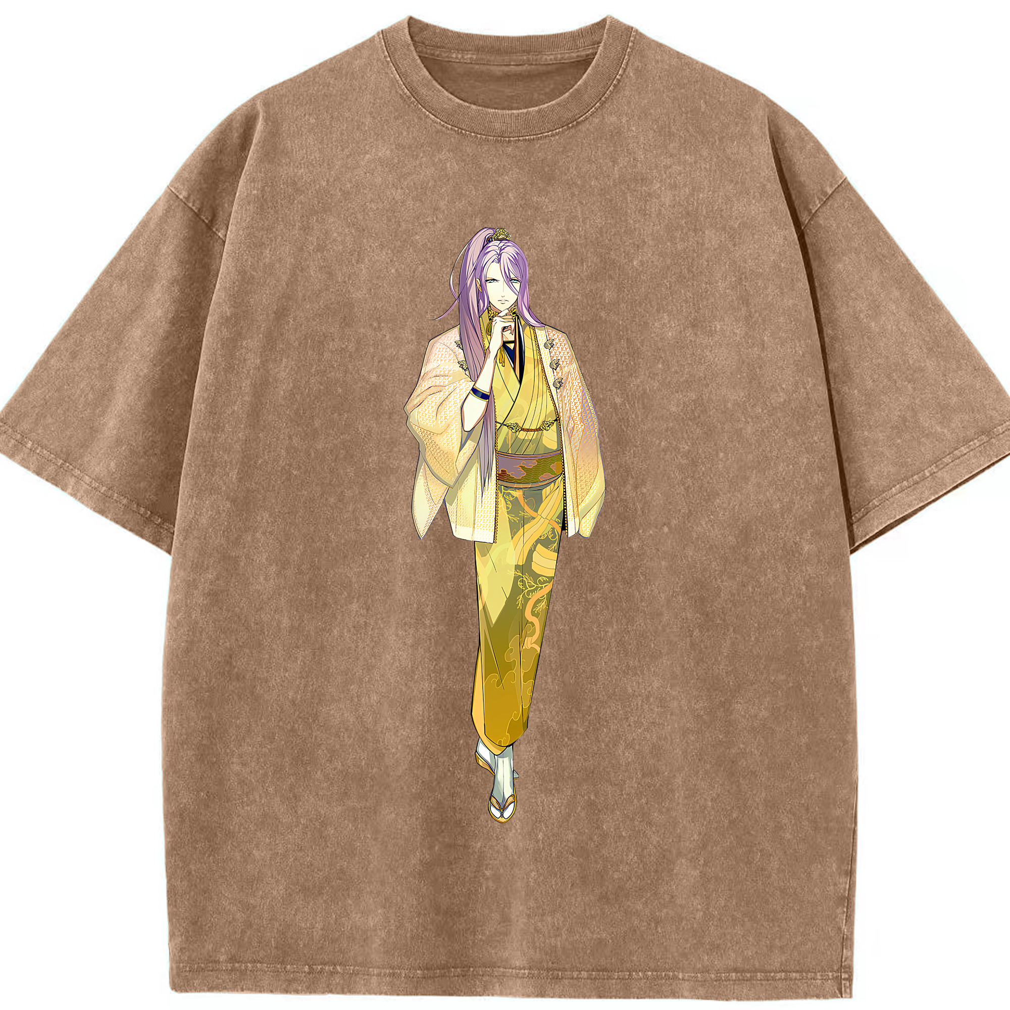 （画像用） 刀剣乱舞 Touken Ranbu 綿100% ヴィンテージ風 半袖Tシャツ（フロントプリント）