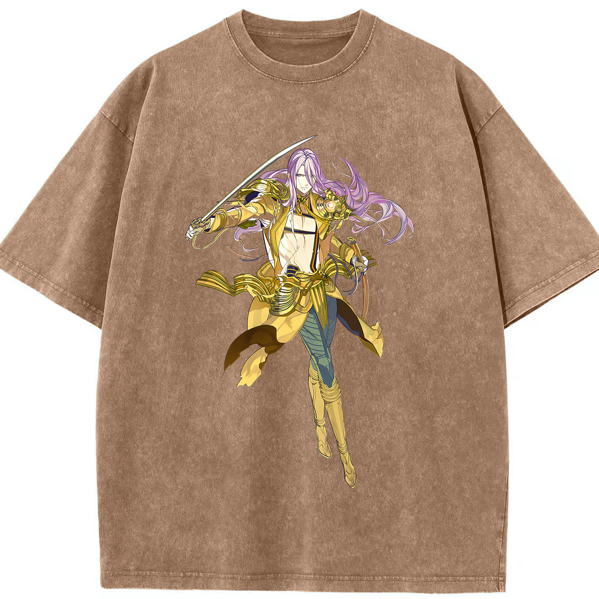 （画像用） 刀剣乱舞 Touken Ranbu 綿100% ヴィンテージ風 半袖Tシャツ（フロントプリント）