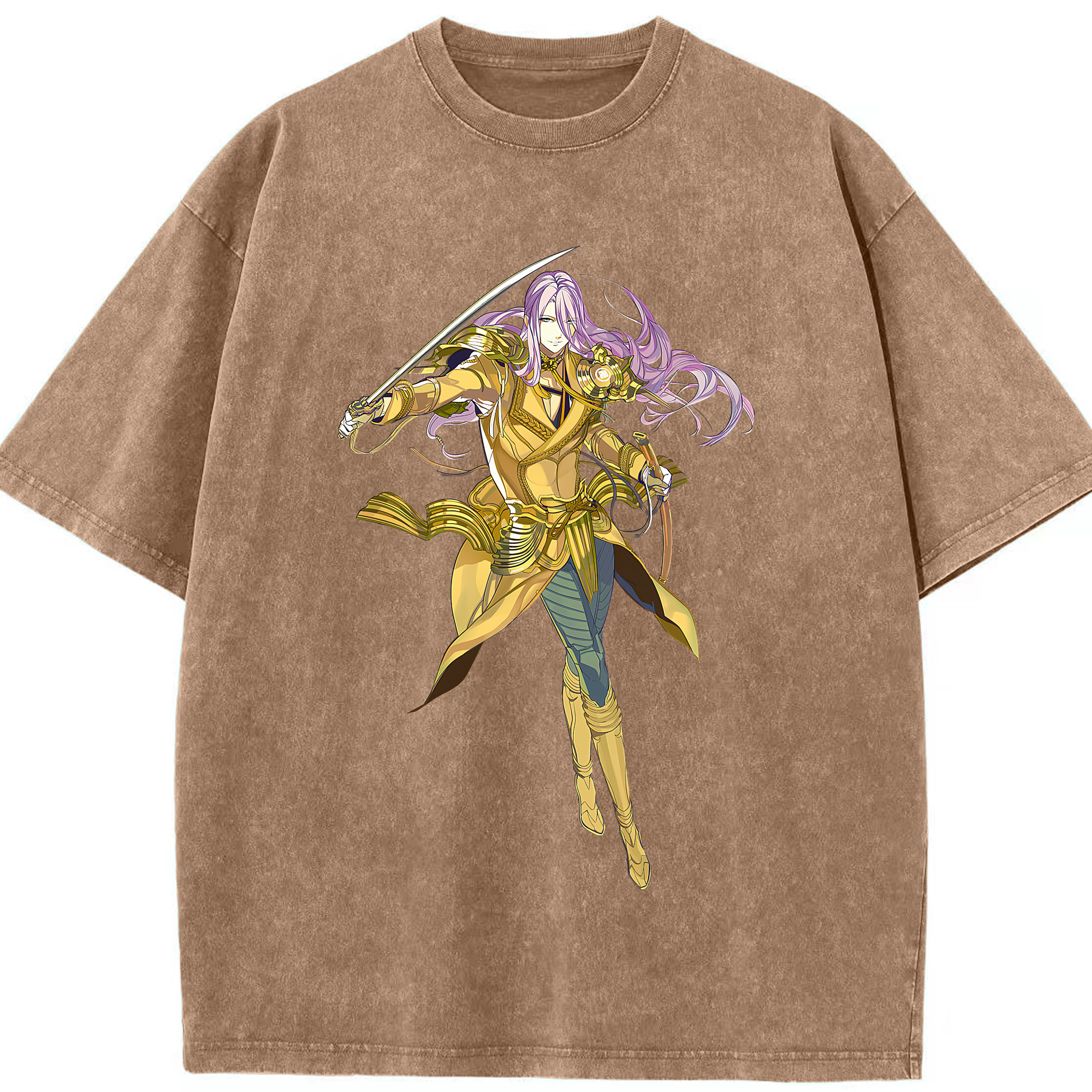 （画像用） 刀剣乱舞 Touken Ranbu 綿100% ヴィンテージ風 半袖Tシャツ（フロントプリント）